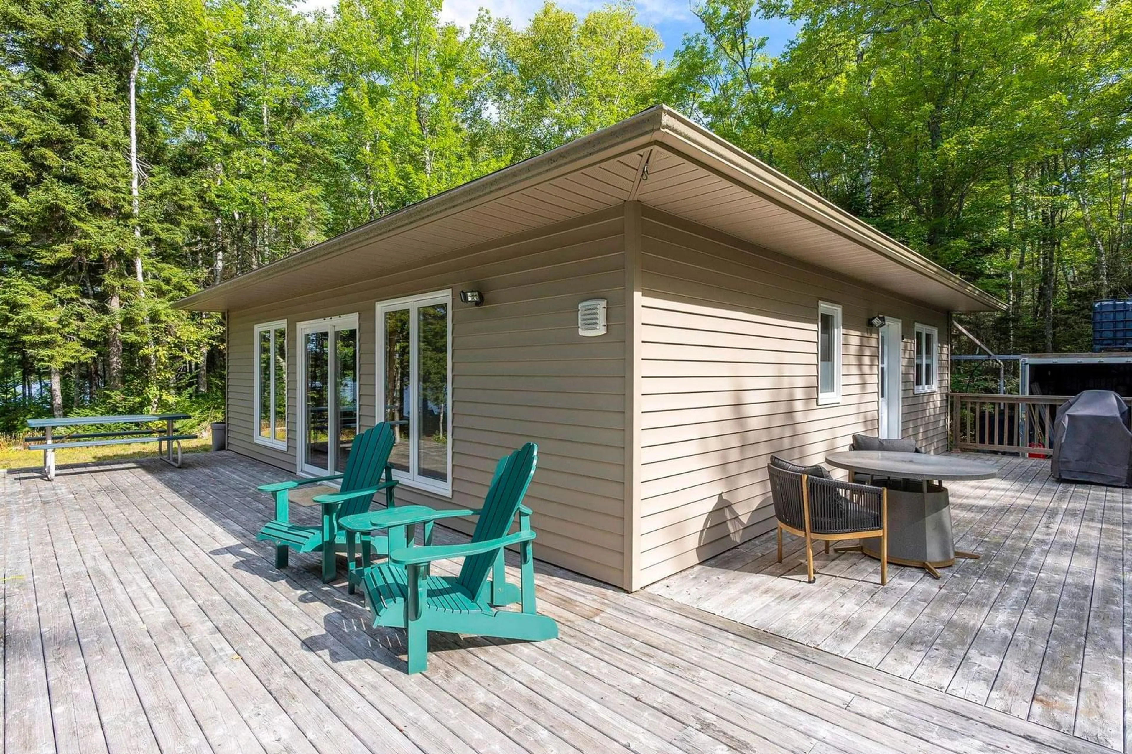 Patio, water/lake/river/ocean view for 1127 Duck Pond Rd, Black River Lake Nova Scotia B0N 1B0