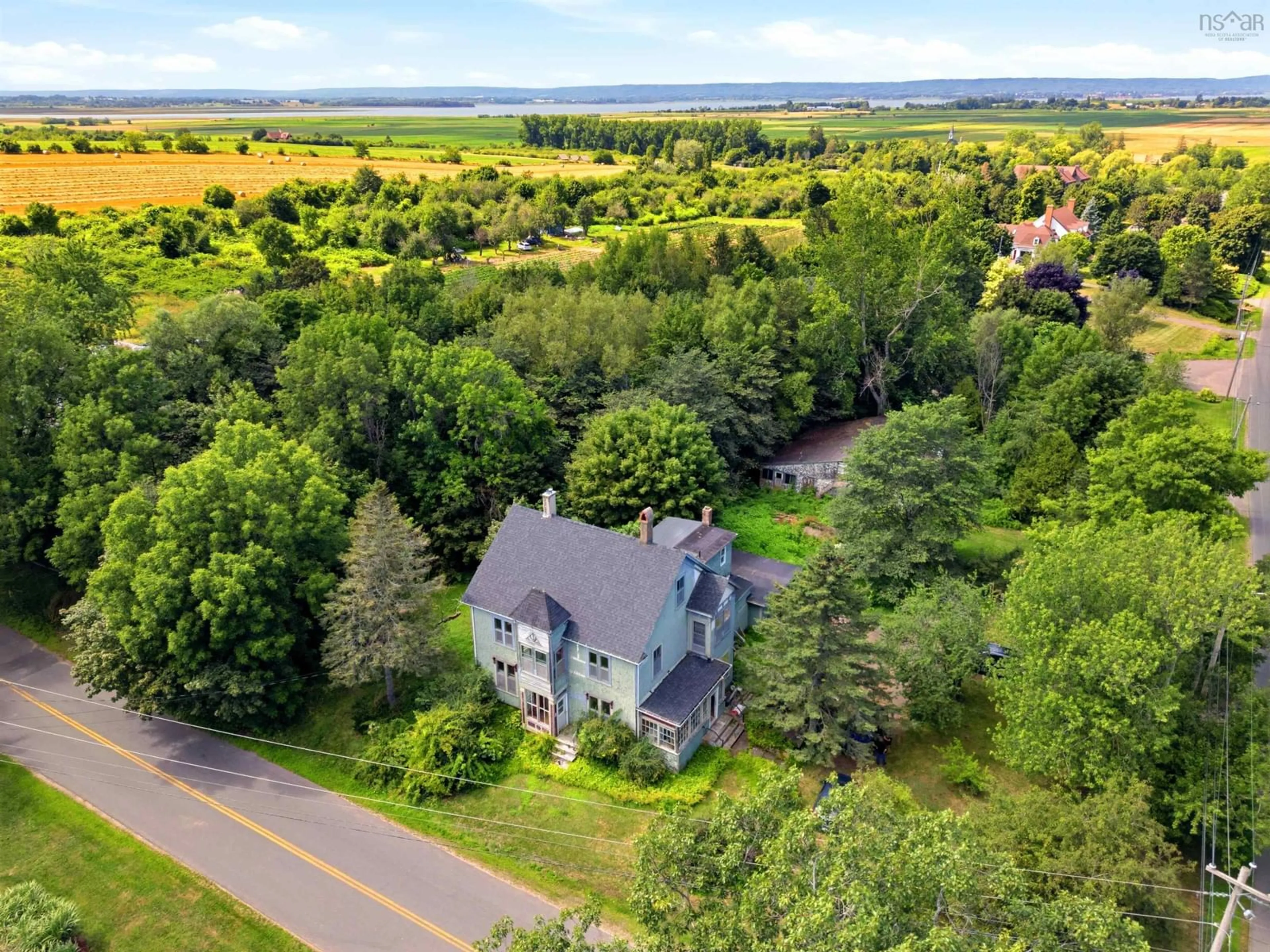 A pic from outside/outdoor area/front of a property/back of a property/a pic from drone, unknown for 2105 & 2115 Grand Pre Road, Grand Pré Nova Scotia B0P 1M0