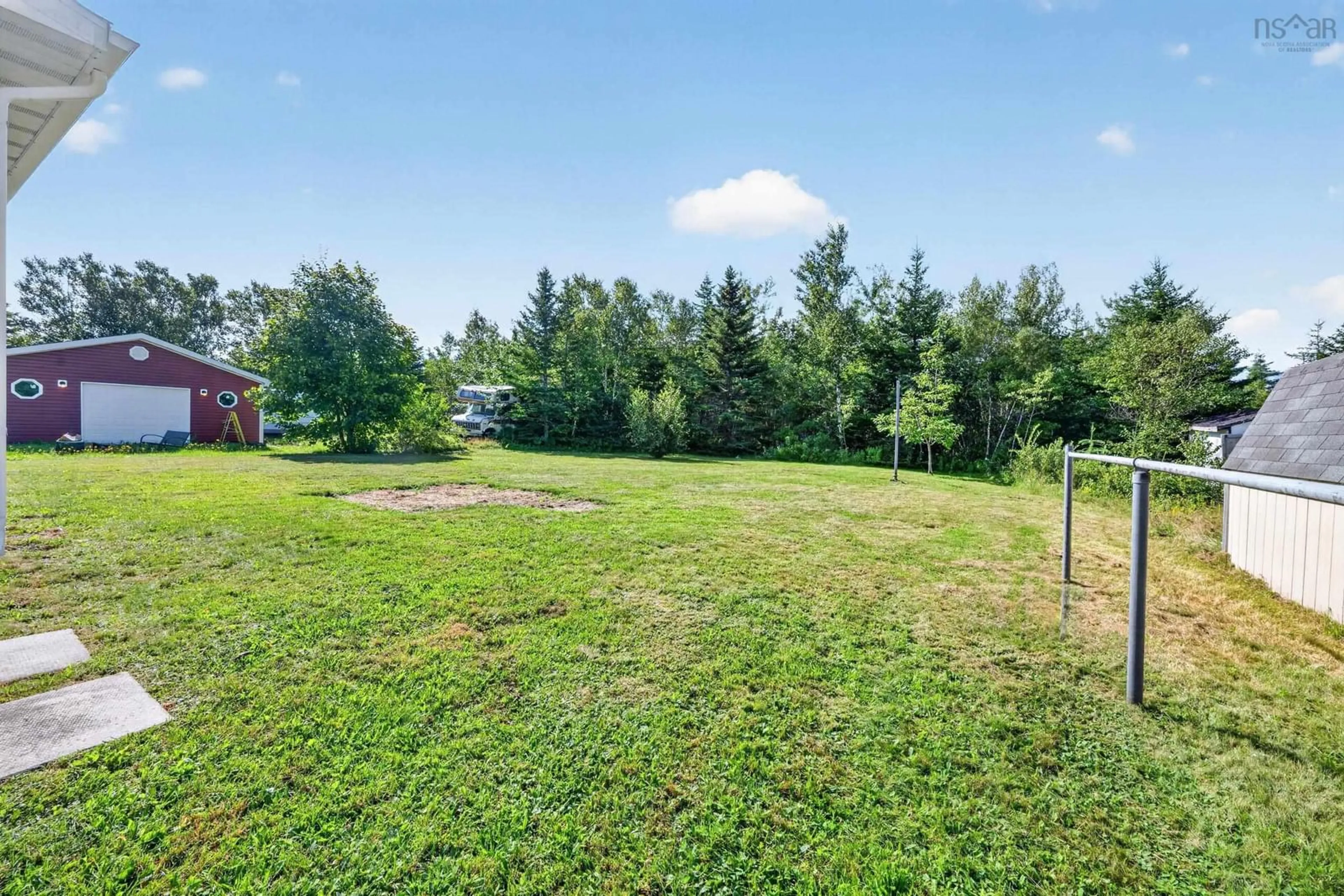 A pic from outside/outdoor area/front of a property/back of a property/a pic from drone, forest/trees view for 154 Daley Road, New Victoria Nova Scotia B1H 4Z8