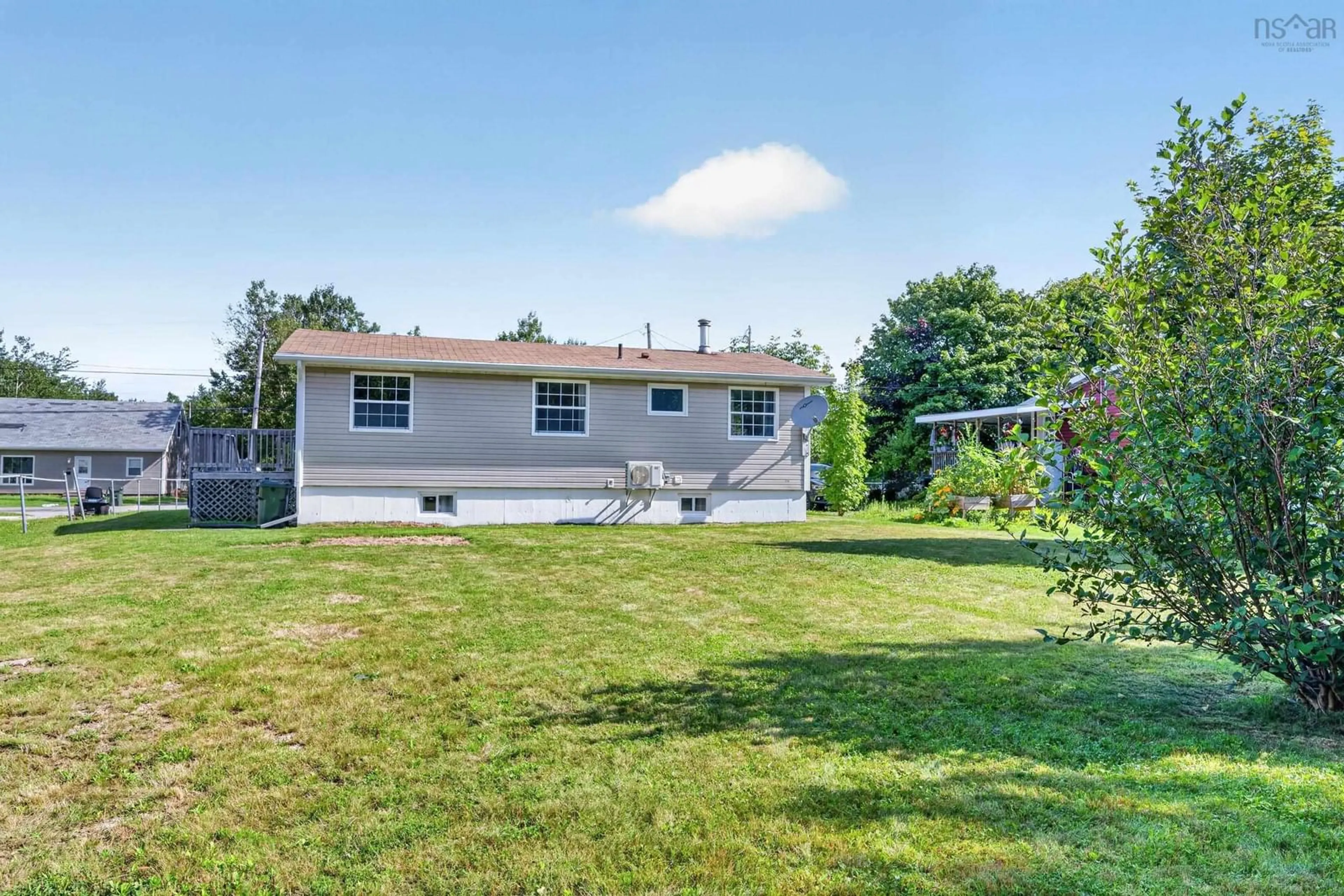 A pic from outside/outdoor area/front of a property/back of a property/a pic from drone, water/lake/river/ocean view for 154 Daley Road, New Victoria Nova Scotia B1H 4Z8