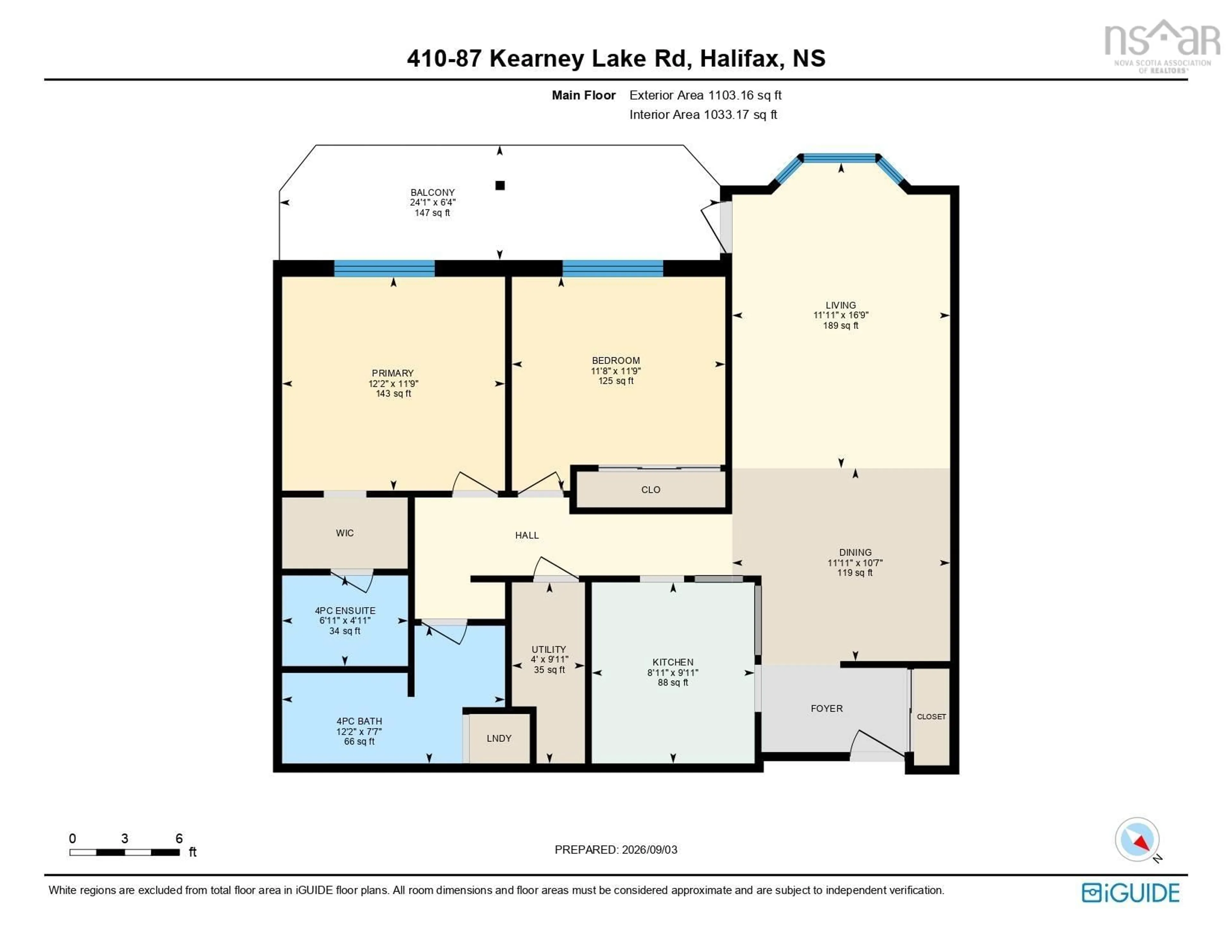 Floor plan for 87 Kearney Lake Rd #410, Halifax Nova Scotia B3M 4H1