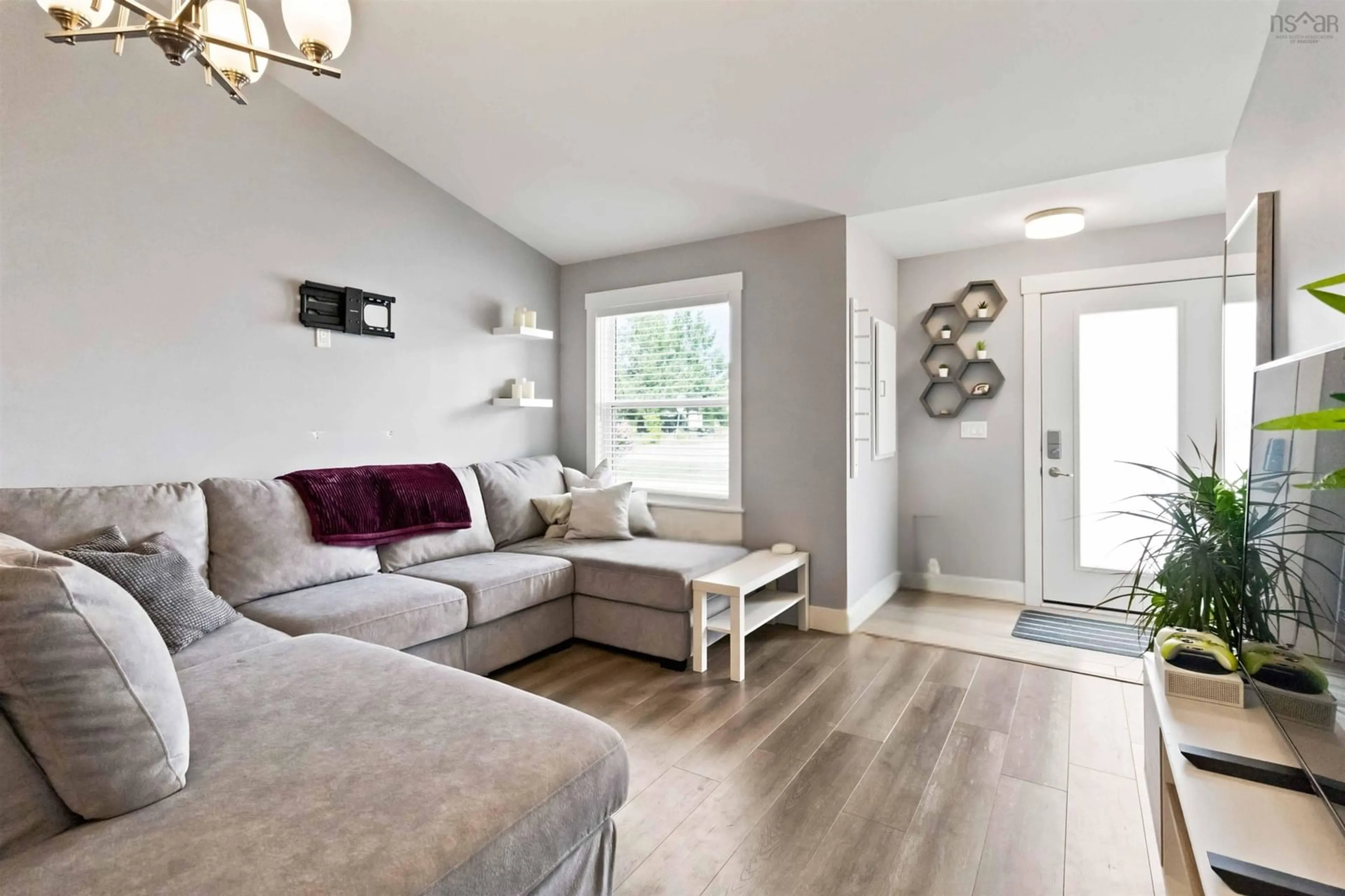 Living room with furniture, wood/laminate floor for 171 Atholea Dr, Cole Harbour Nova Scotia B2V 2B8