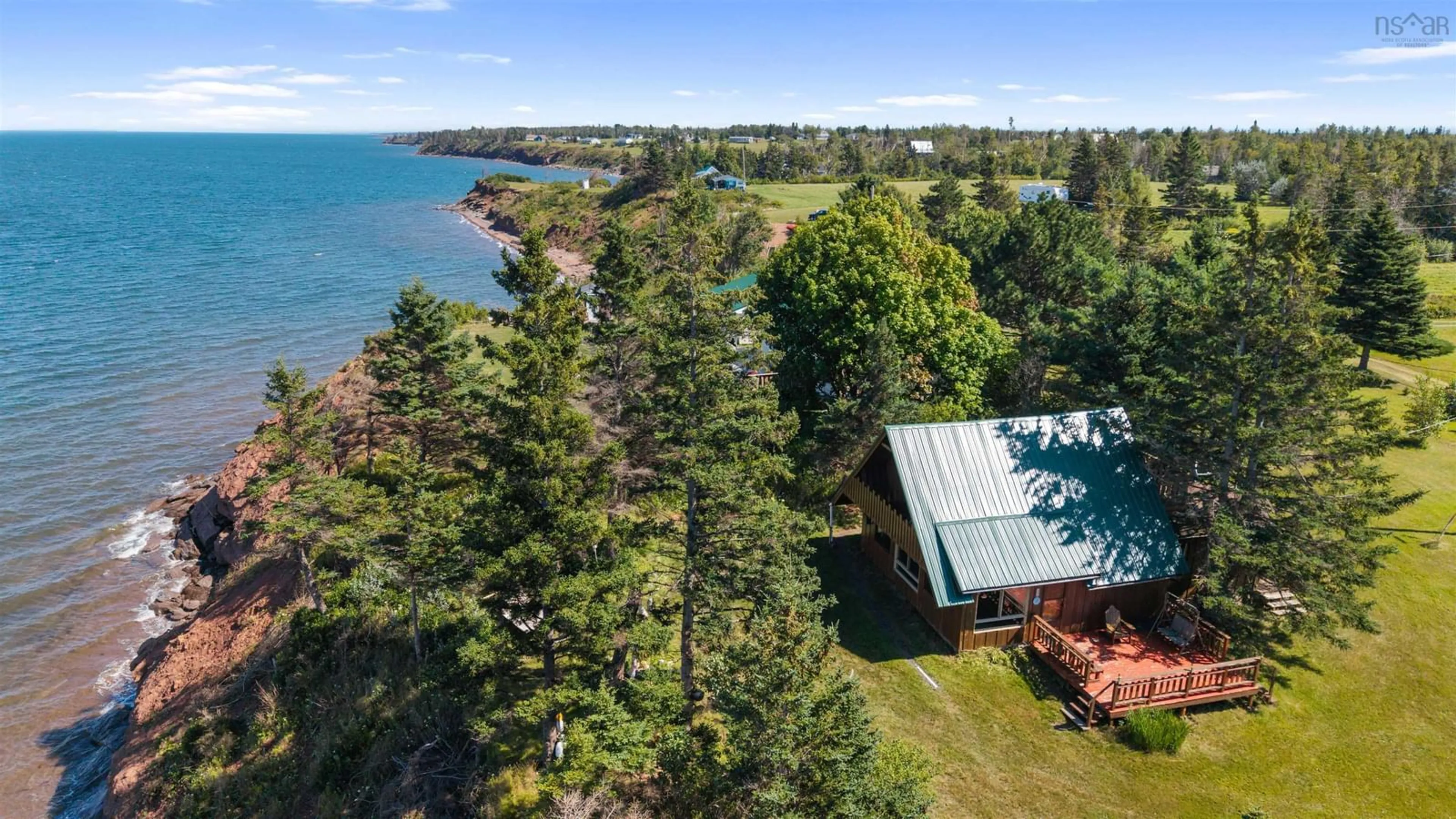 A pic from outside/outdoor area/front of a property/back of a property/a pic from drone, water/lake/river/ocean view for 55 Joyce Mackinnon Lane, Seafoam Nova Scotia B0K 1N0
