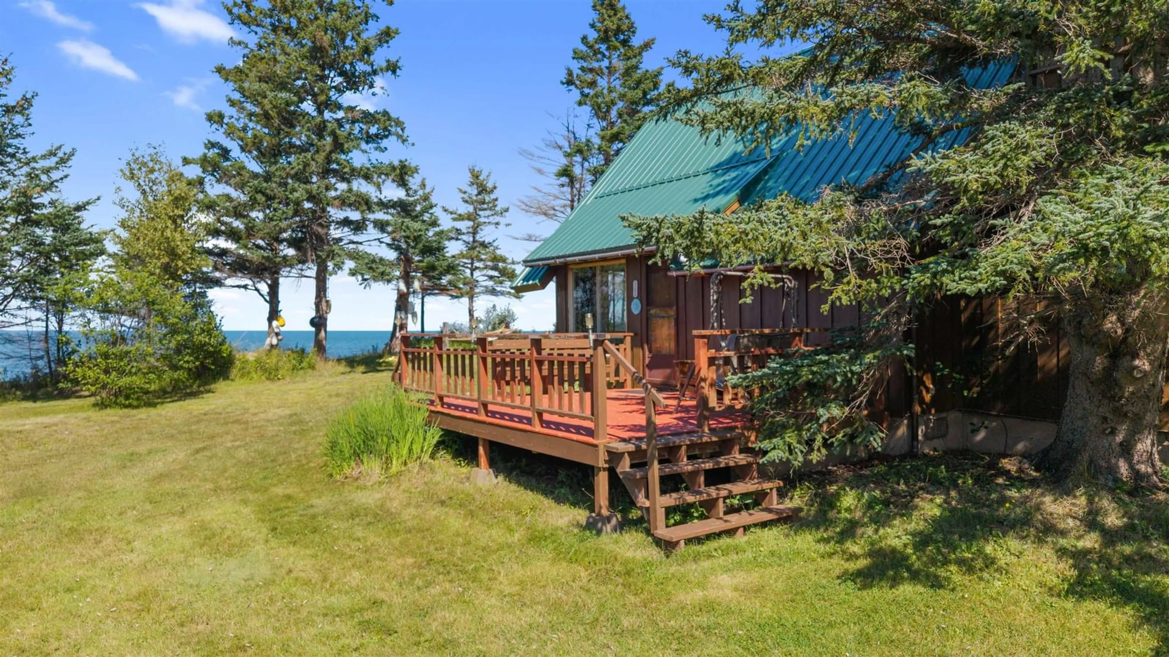Patio, water/lake/river/ocean view for 55 Joyce Mackinnon Lane, Seafoam Nova Scotia B0K 1N0