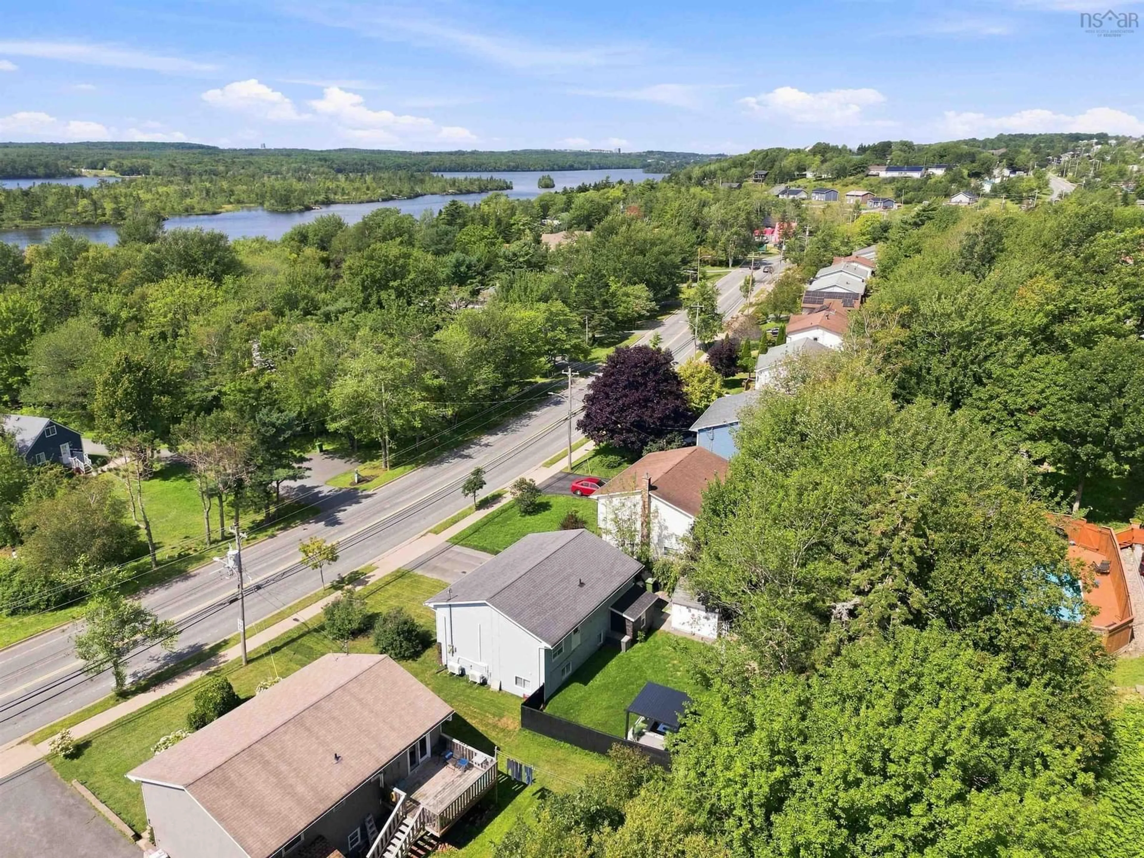 A pic from outside/outdoor area/front of a property/back of a property/a pic from drone, water/lake/river/ocean view for 718 Caldwell Road, Colby Village Nova Scotia B2V 1L1
