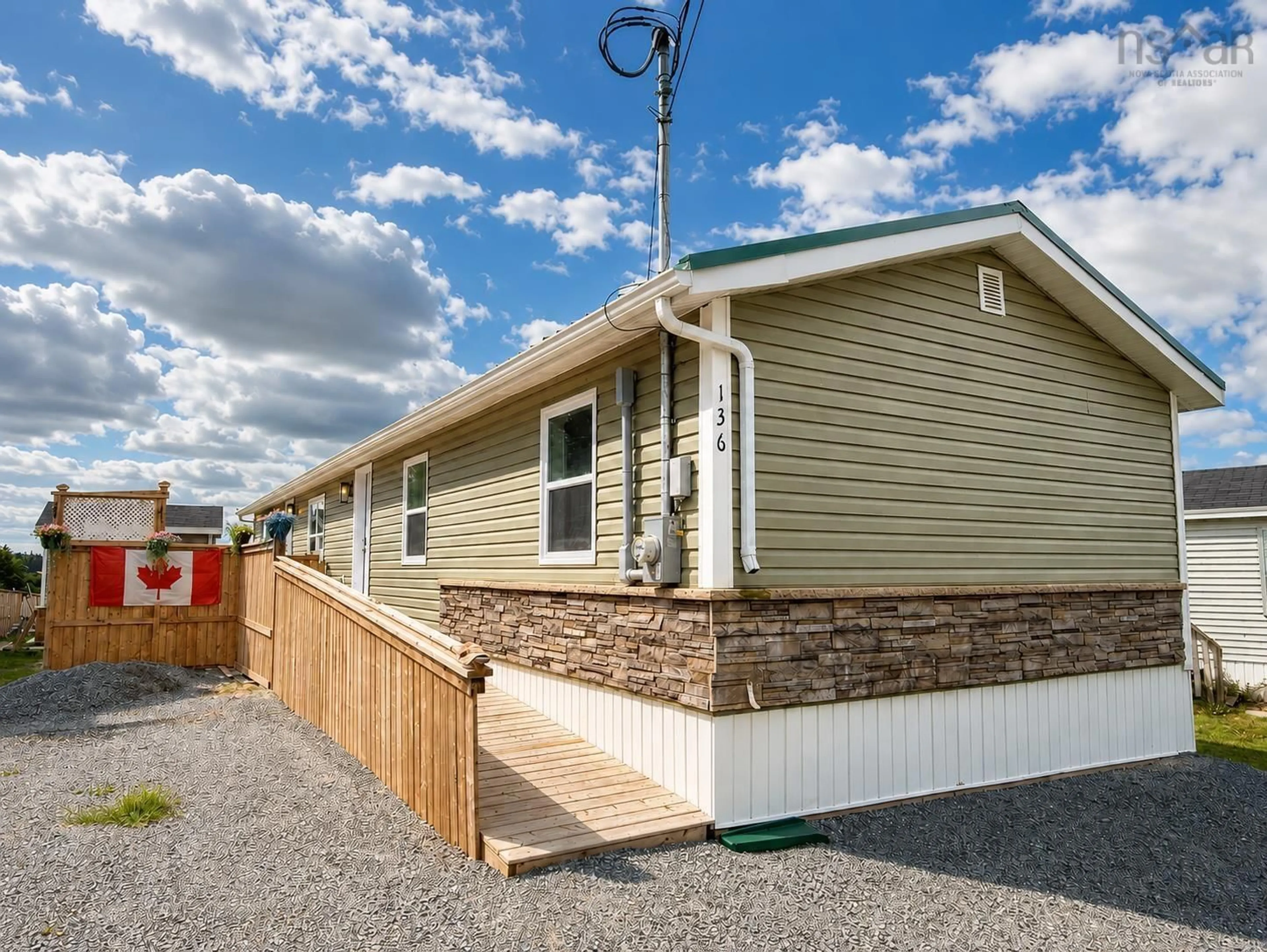 Home with vinyl exterior material, street for 136 Hilltop Dr, Lower Sackville Nova Scotia B4C 2P1