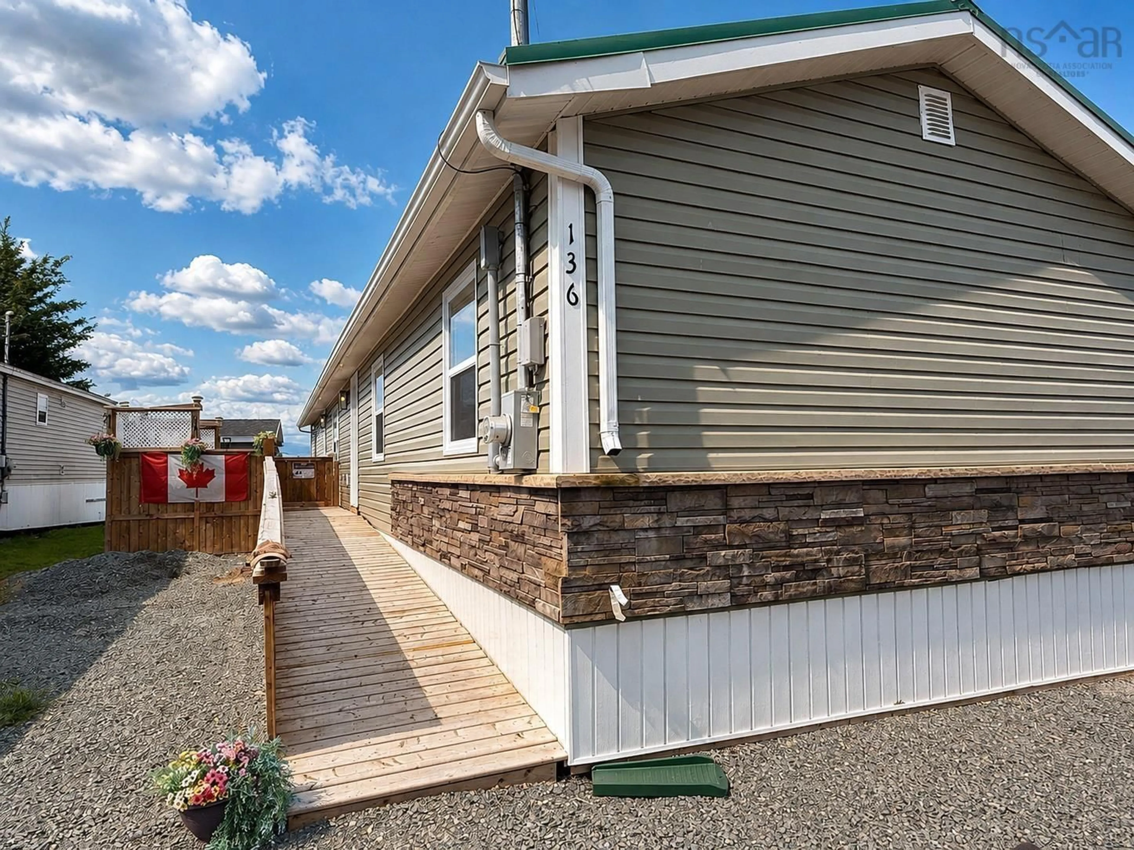 Home with vinyl exterior material, street for 136 Hilltop Dr, Lower Sackville Nova Scotia B4C 2P1