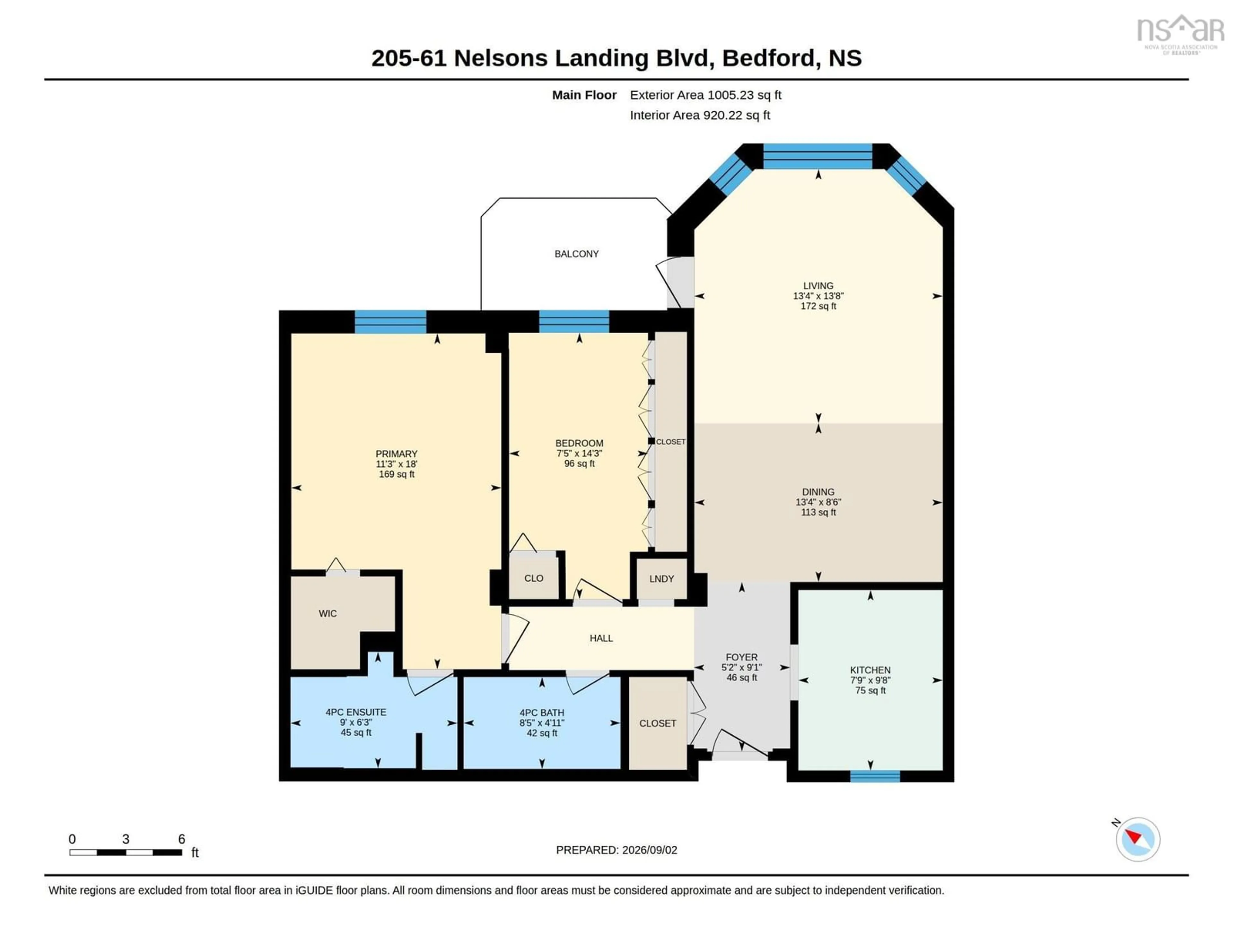 Floor plan for 61 Nelsons Landing Blvd #205, Bedford Nova Scotia B4A 3X3