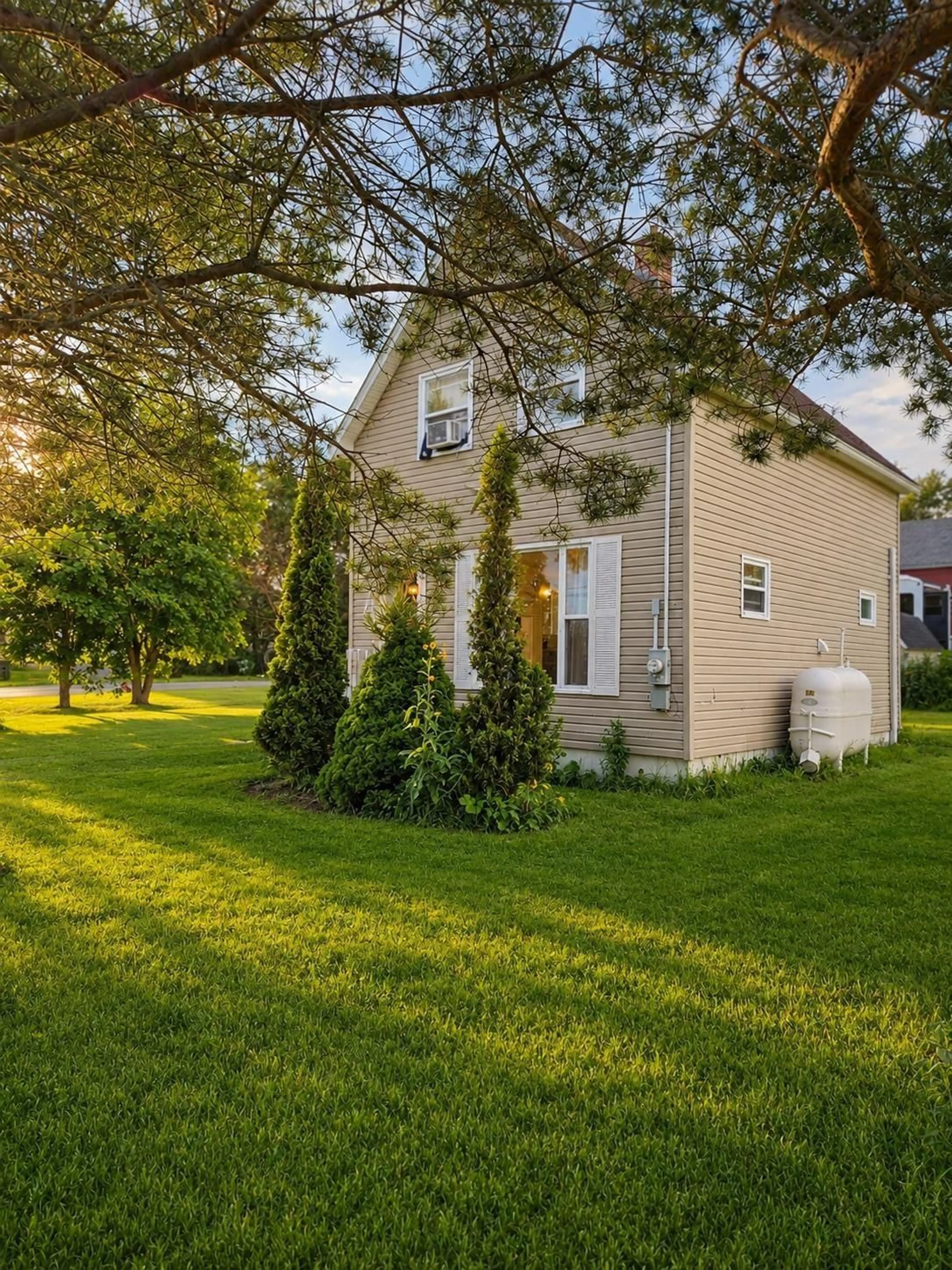 Home with vinyl exterior material, street for 24 Barrington St, Sydney Mines Nova Scotia B1V 1P9