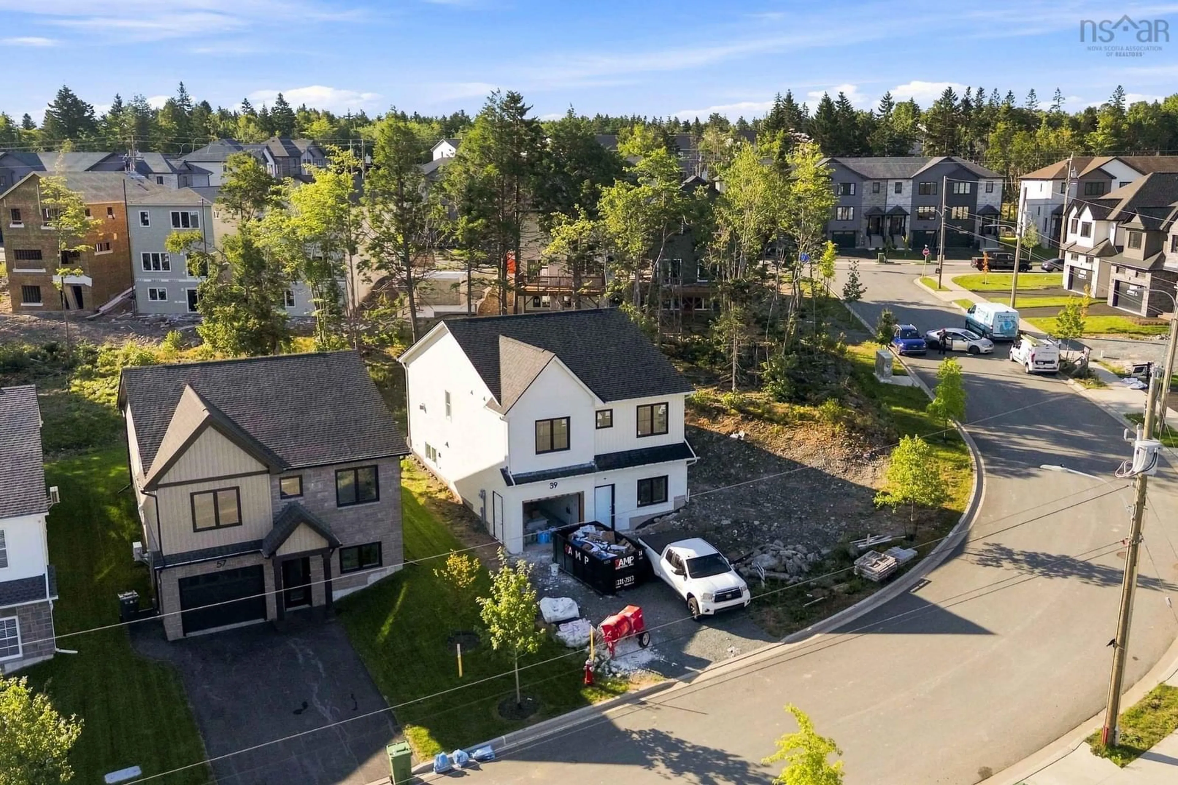 A pic from outside/outdoor area/front of a property/back of a property/a pic from drone, water/lake/river/ocean view for 39 Gardenia Way #GW-41, Dartmouth Nova Scotia B2X 0C7