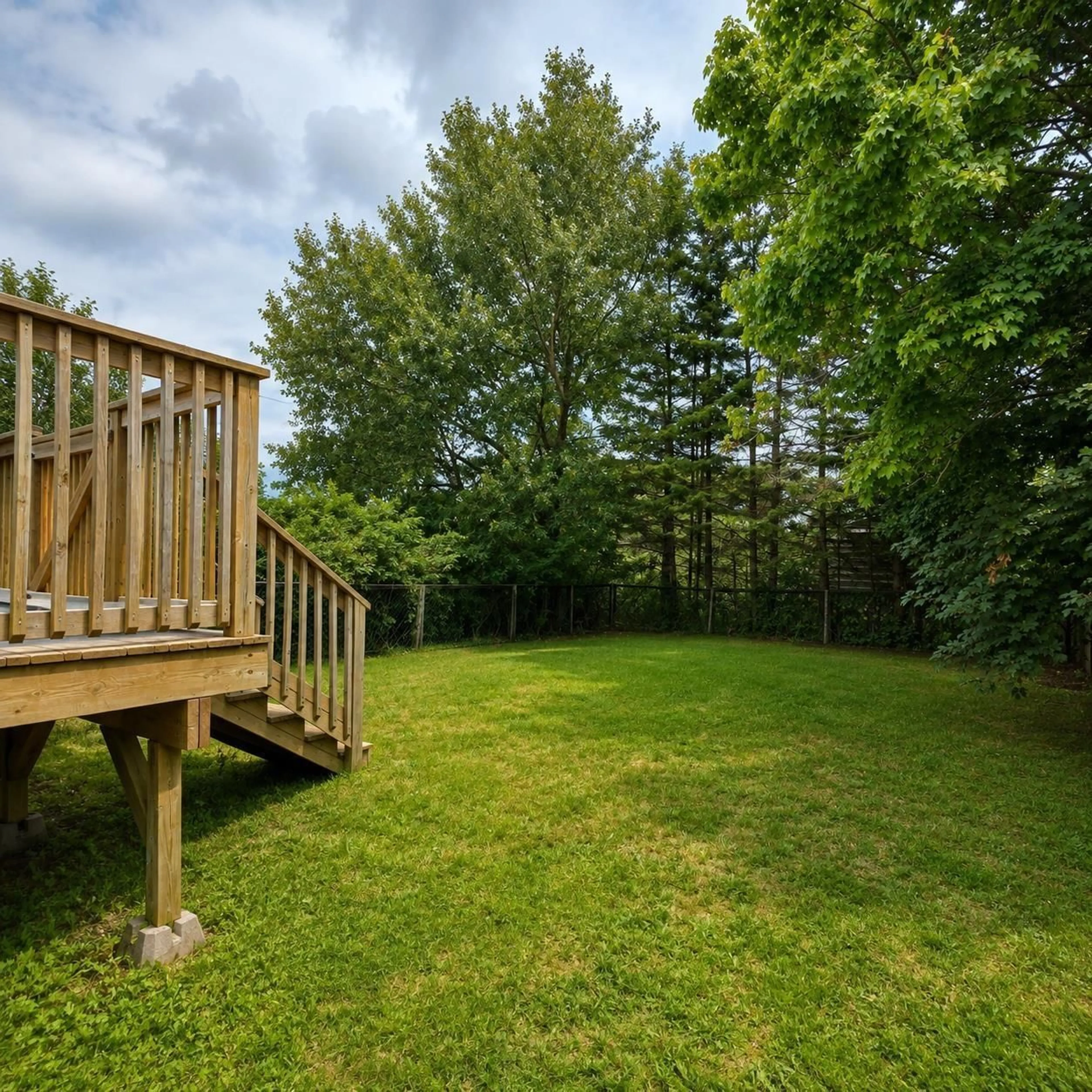 Patio, forest/trees view for 12 Smith St, Glace Bay Nova Scotia B1A 3M3