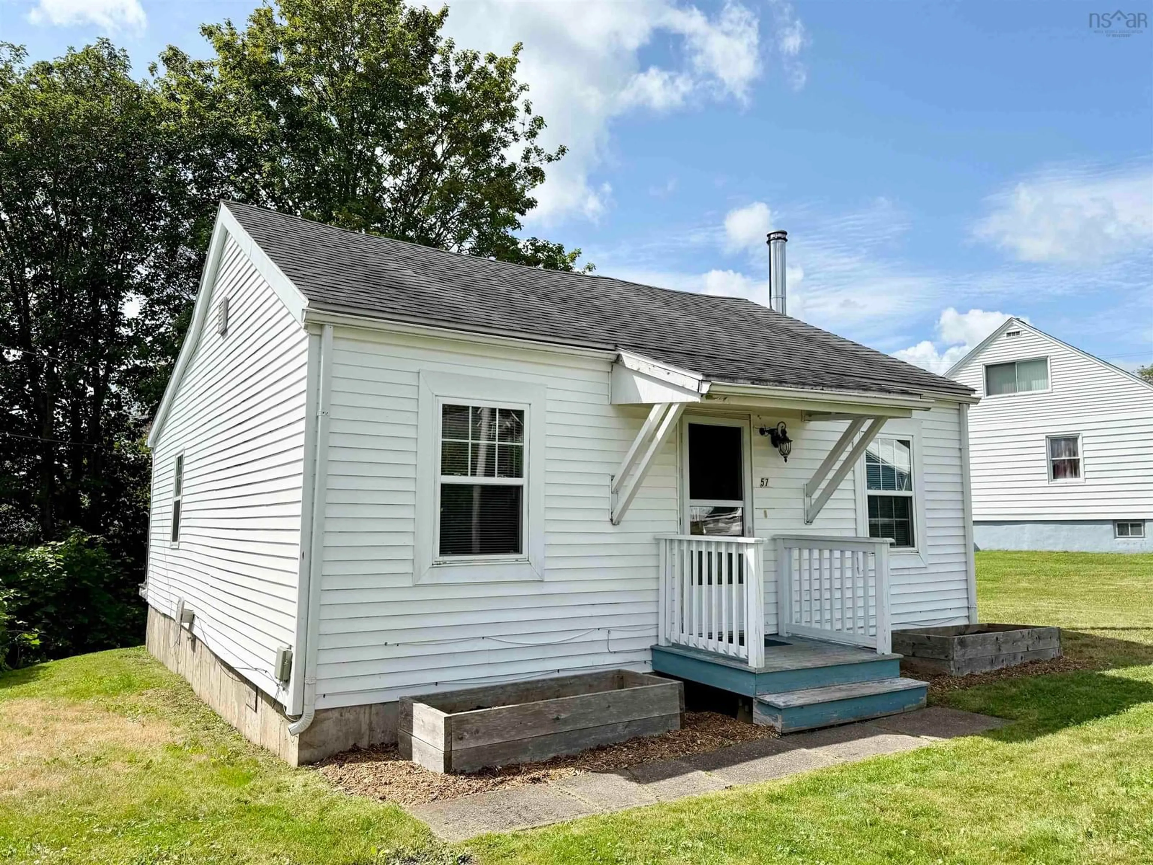 Home with vinyl exterior material, street for 57 Cedar St, Pictou Nova Scotia B0K 1H0