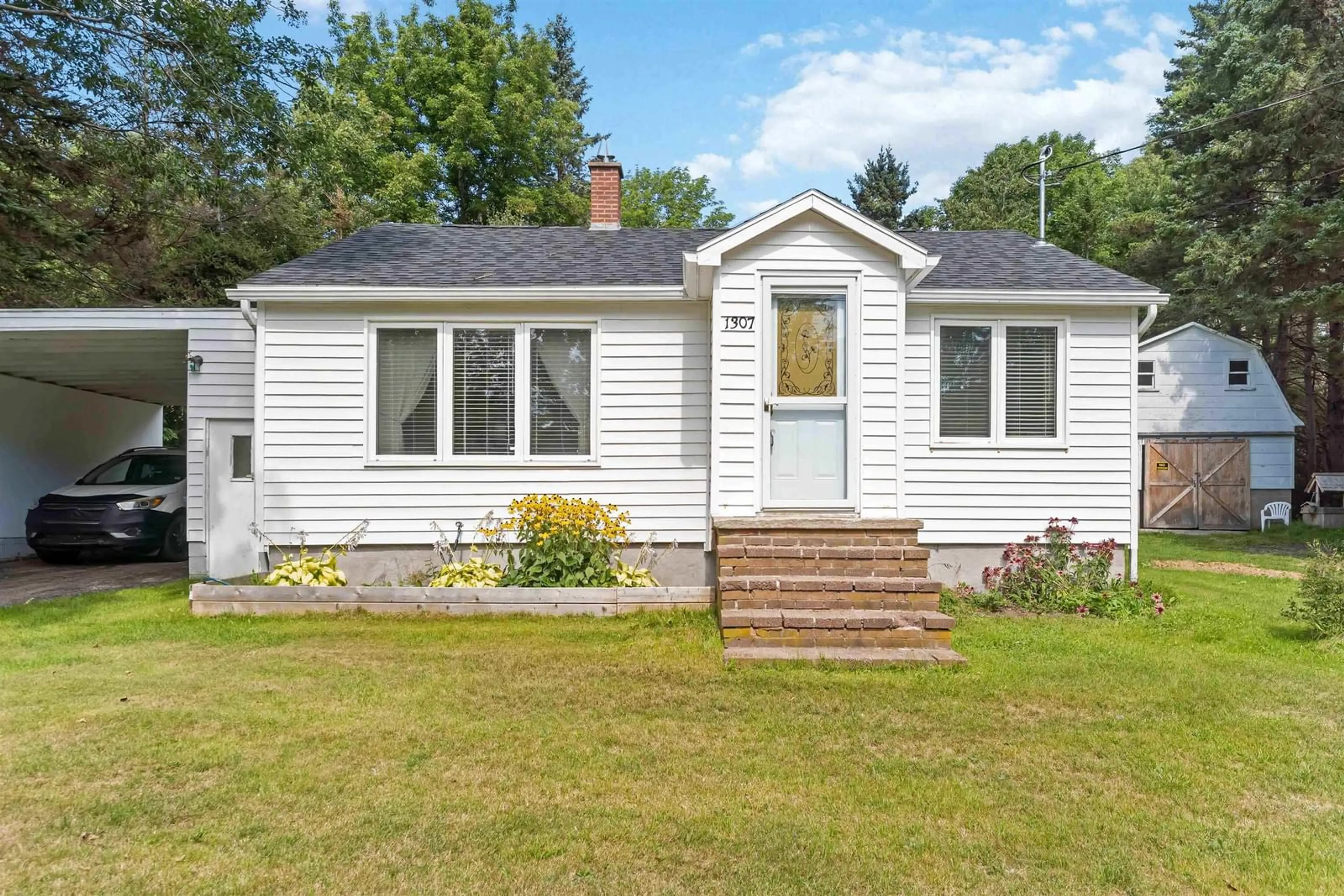 Home with vinyl exterior material, street for 1307 Granville Rd, Port Wade Nova Scotia B0S 1A0