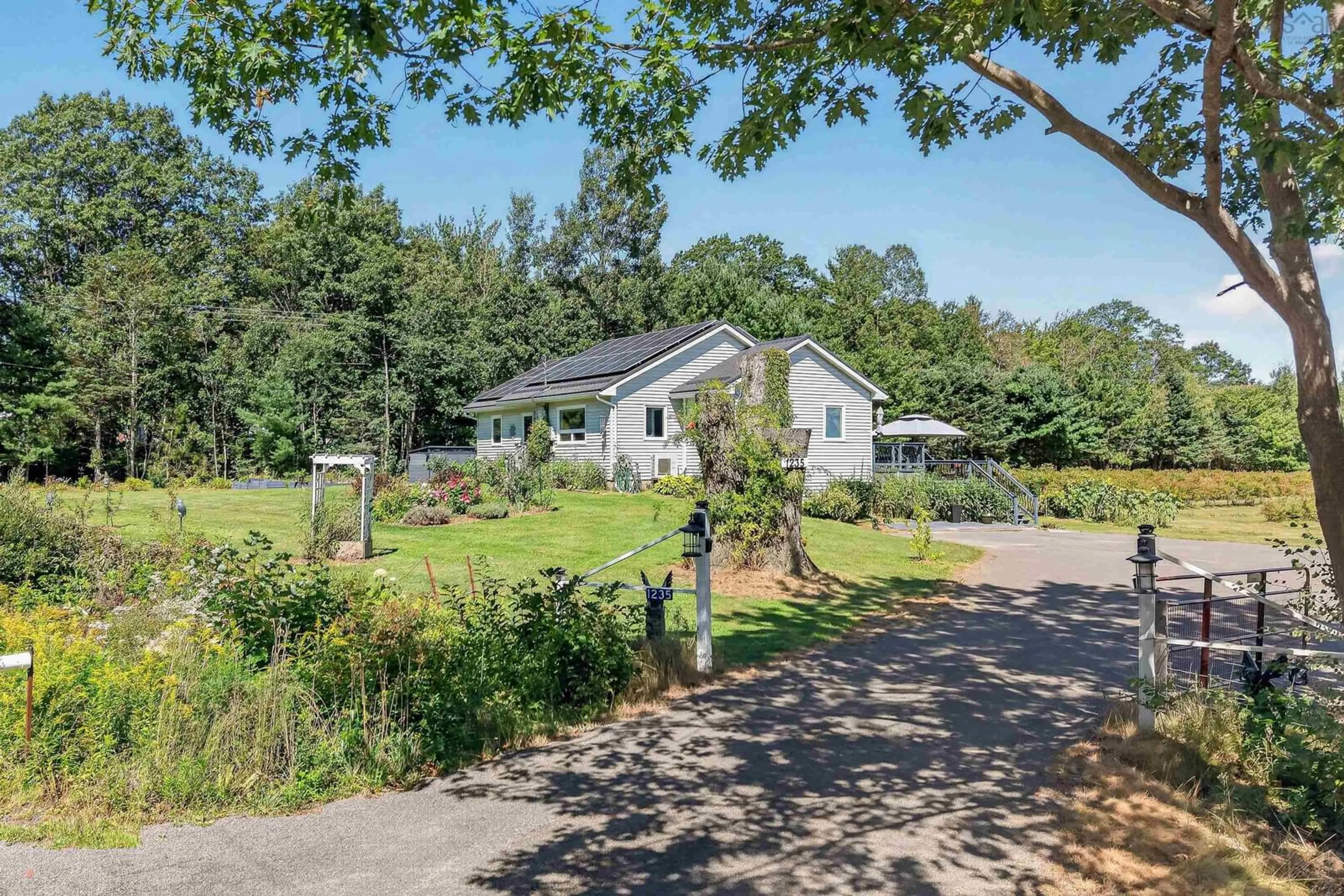 A pic from outside/outdoor area/front of a property/back of a property/a pic from drone, street for 1235 Sherman Belcher Rd, Centreville Nova Scotia B0P 1J0