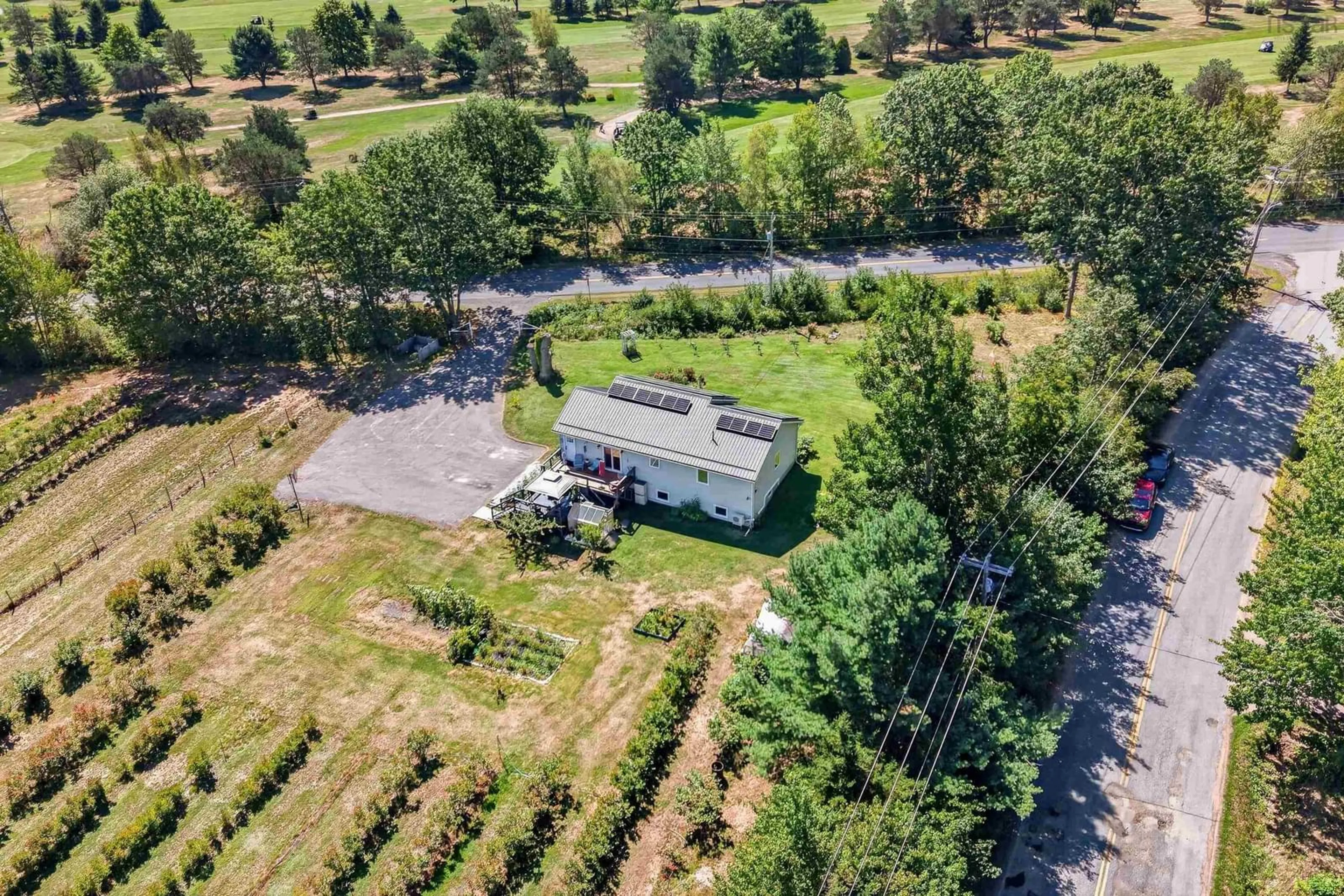 A pic from outside/outdoor area/front of a property/back of a property/a pic from drone, unknown for 1235 Sherman Belcher Rd, Centreville Nova Scotia B0P 1J0