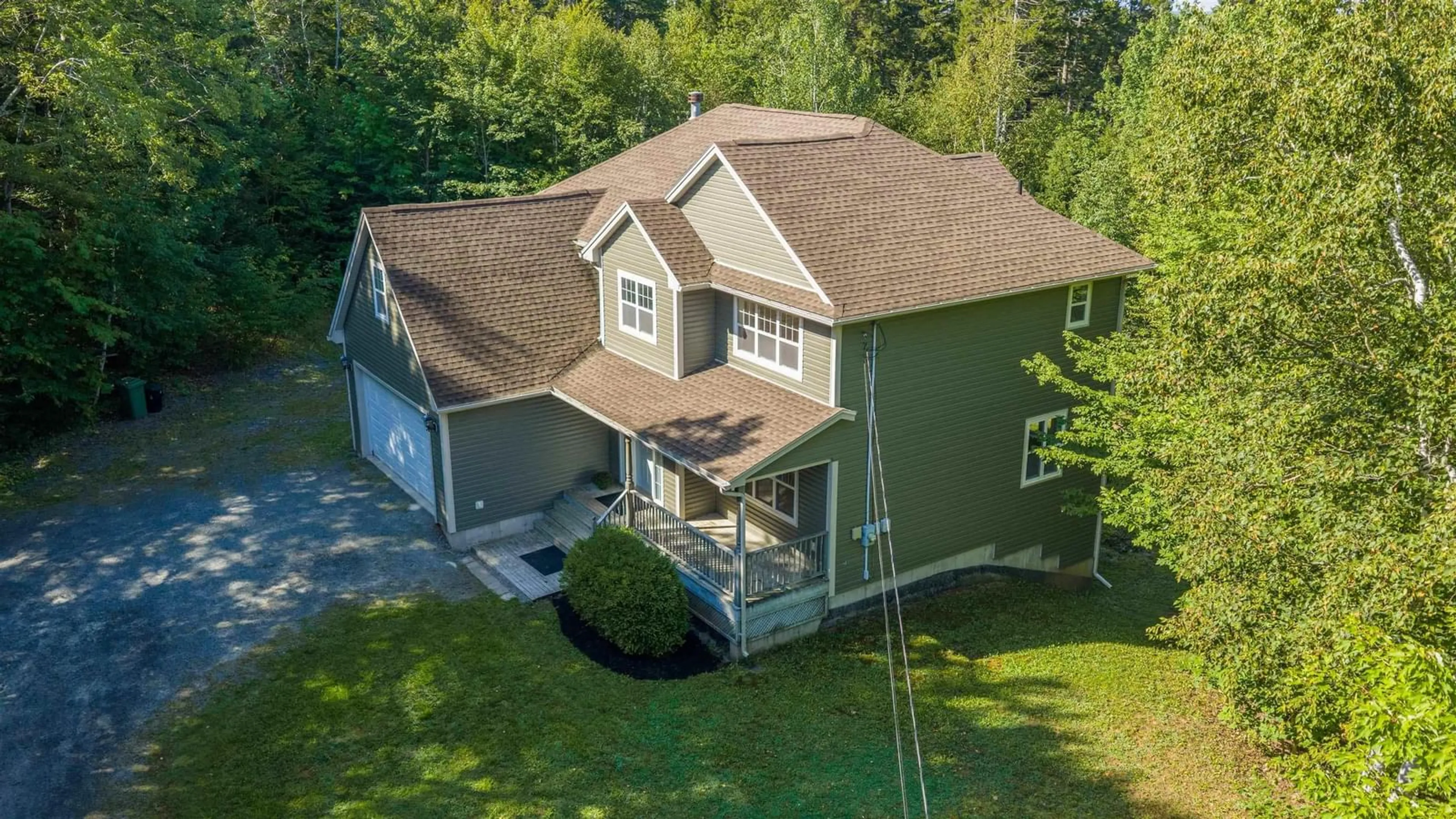 A pic from outside/outdoor area/front of a property/back of a property/a pic from drone, unknown for 25 Hartland Dr, Grand Lake Nova Scotia B2T 1B5
