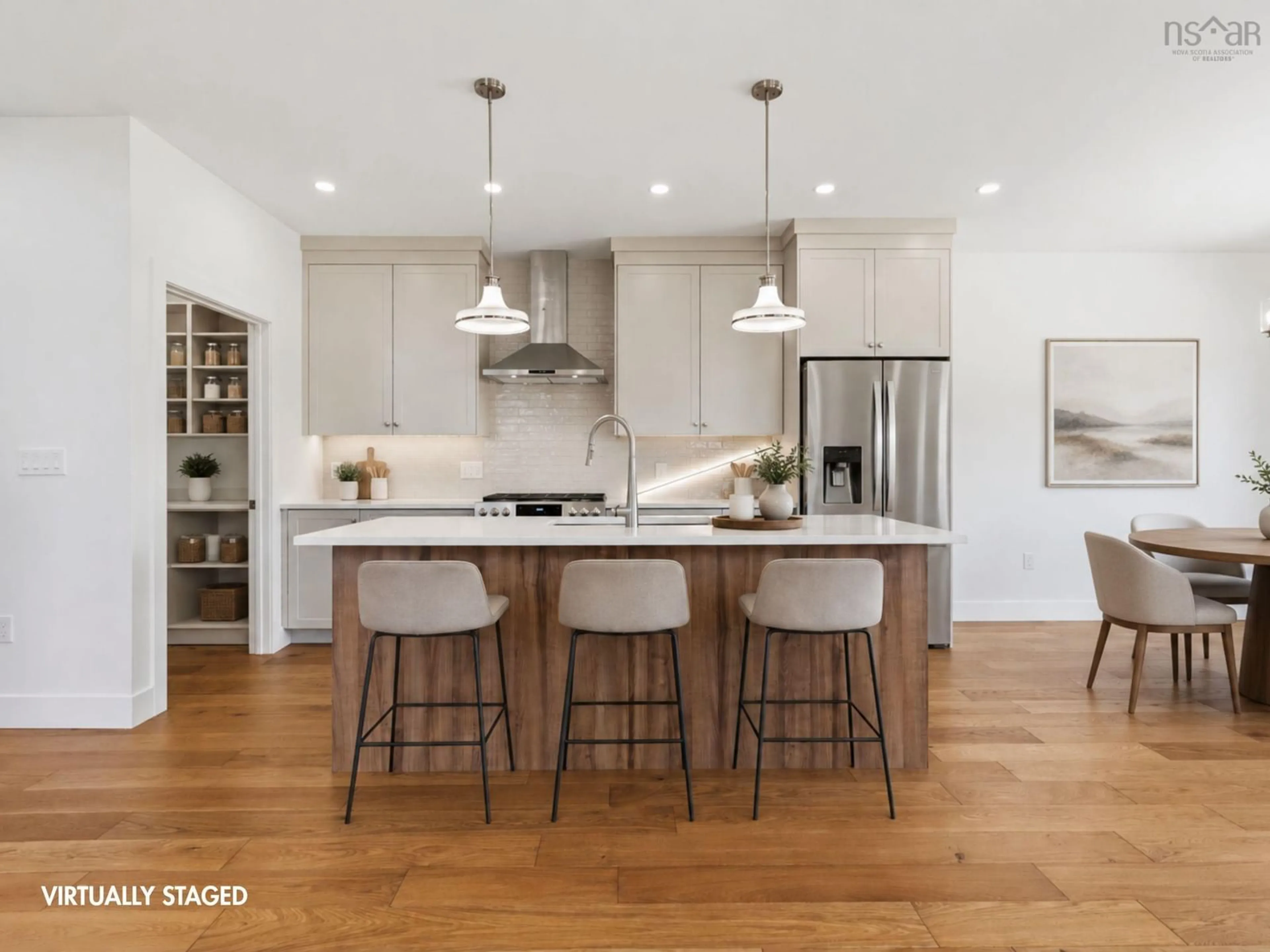 Open concept kitchen, wood/laminate floor for 209 Lewis Dr #LW14, Bedford Nova Scotia B4B 0L3