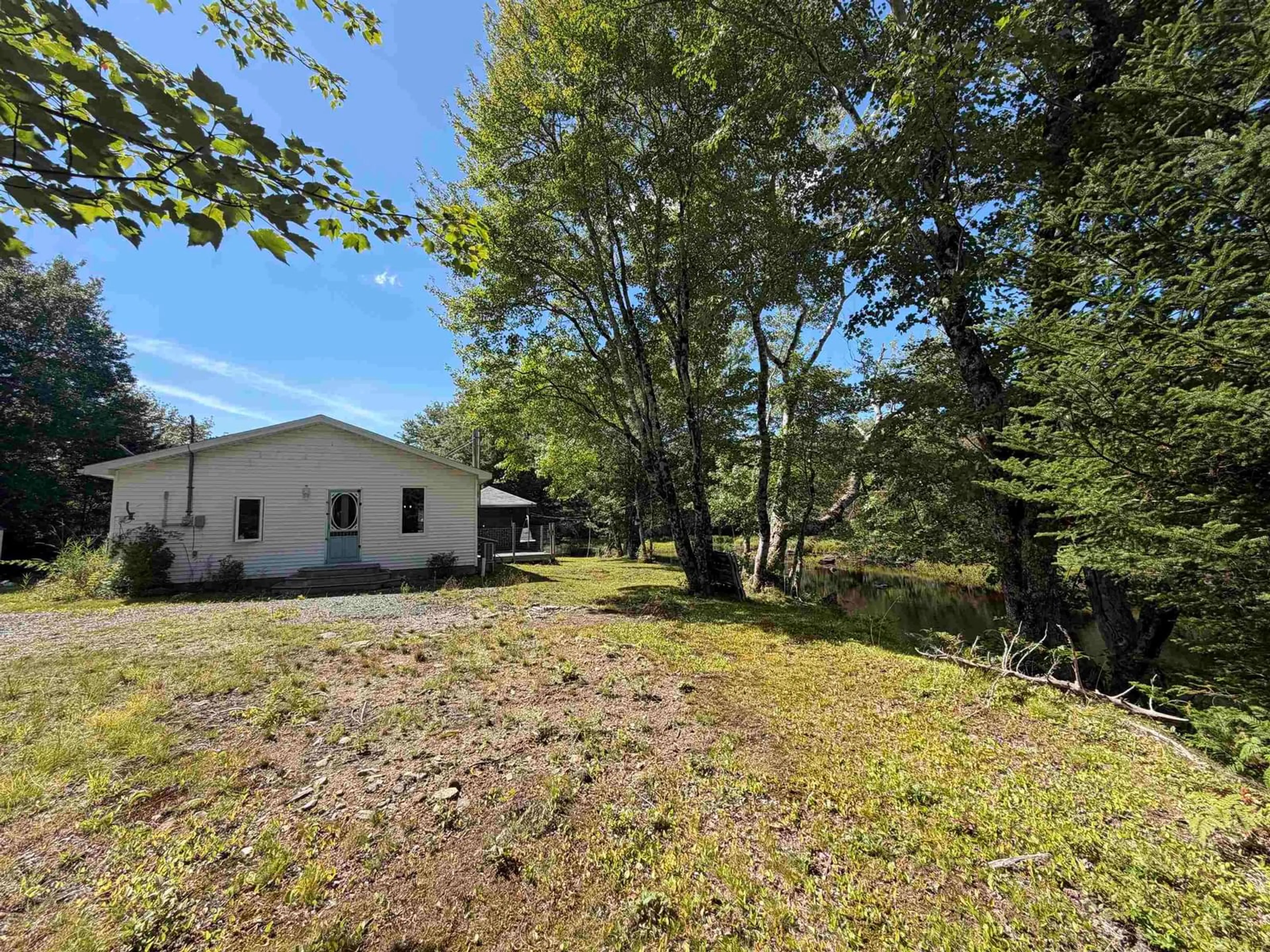 A pic from outside/outdoor area/front of a property/back of a property/a pic from drone, forest/trees view for 1657 Hectanooga Rd, Mayflower Nova Scotia B0W 2Y0