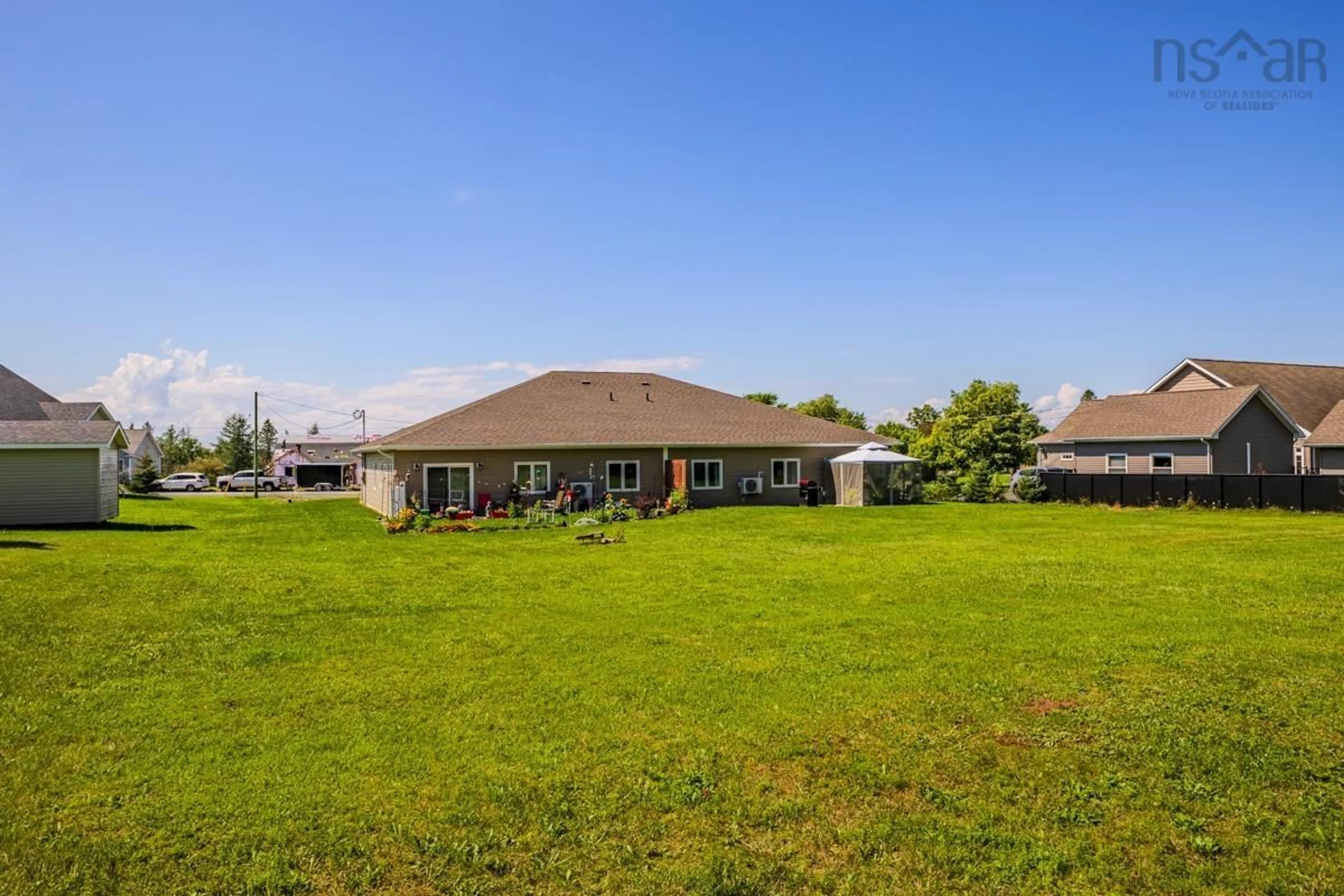 A pic from outside/outdoor area/front of a property/back of a property/a pic from drone, water/lake/river/ocean view for 144-146 Village Line Ave, Valley Nova Scotia B2N 0J3