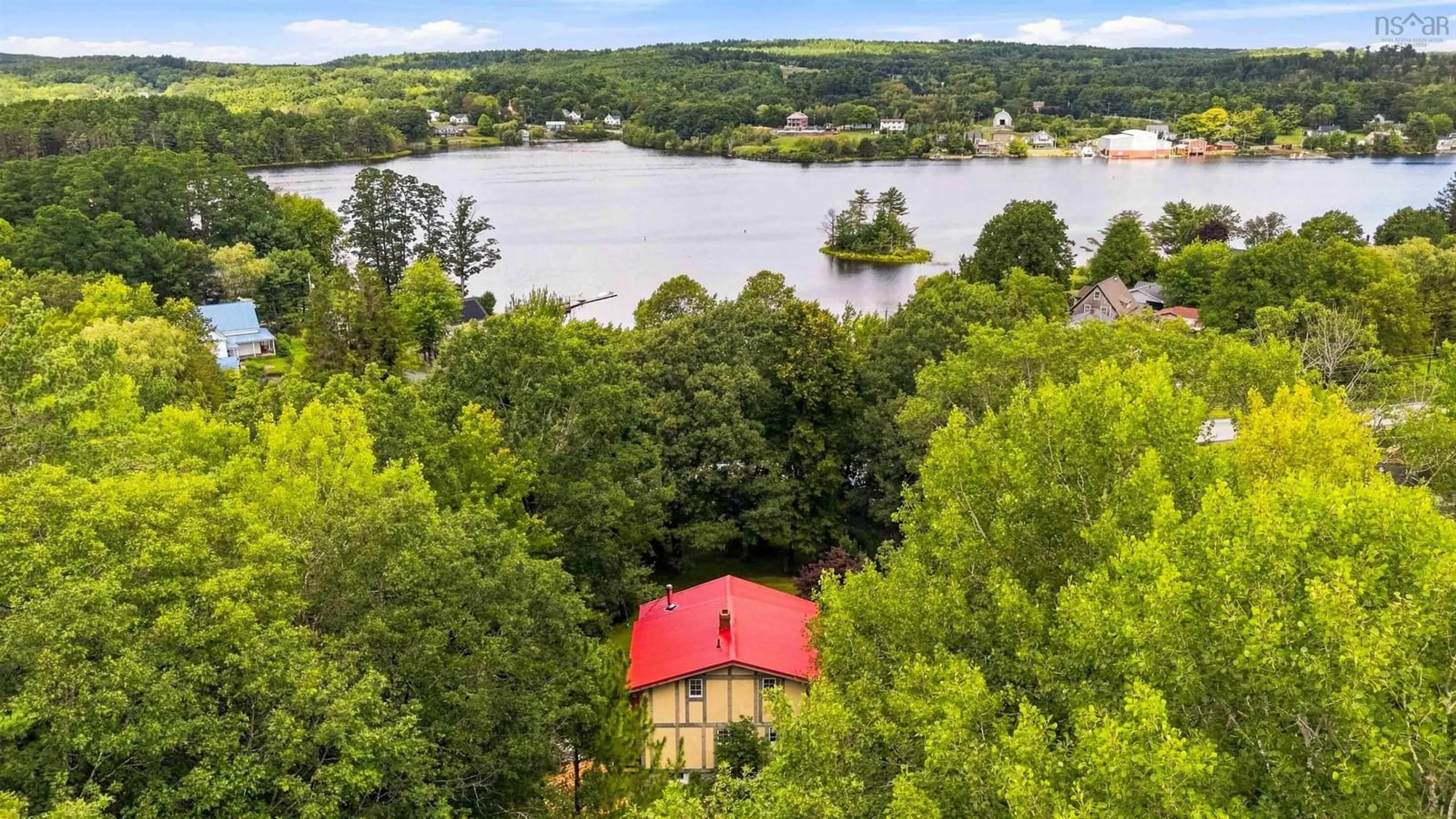 A pic from outside/outdoor area/front of a property/back of a property/a pic from drone, water/lake/river/ocean view for 804 331 Hwy, Conquerall Bank Nova Scotia B4V 0H6