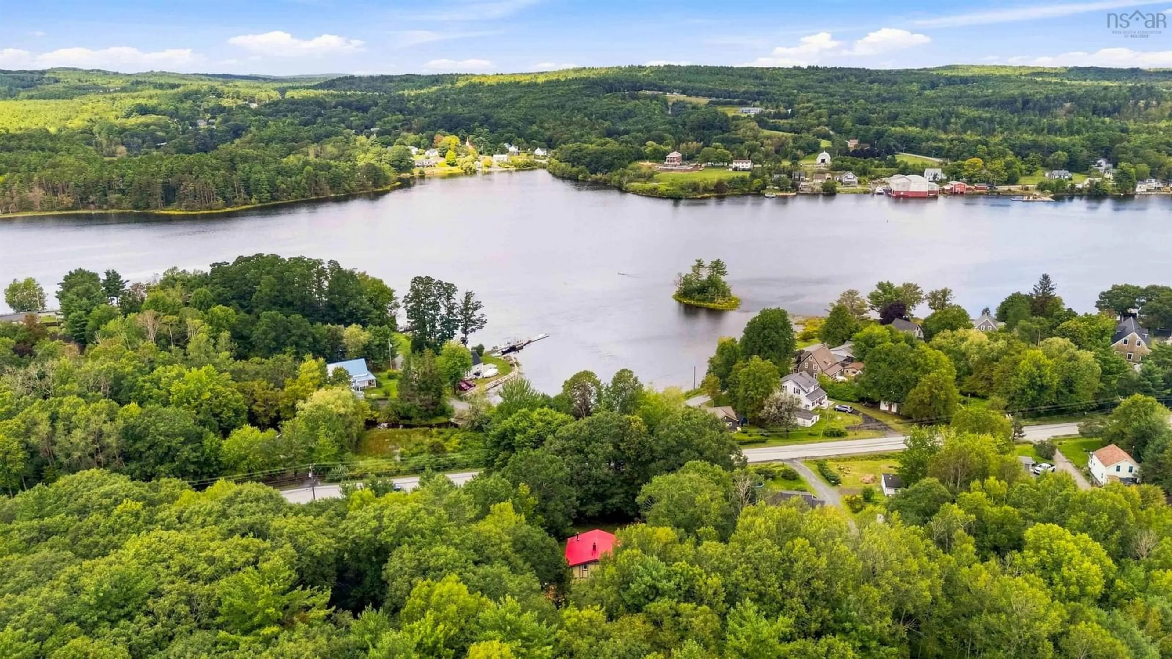 A pic from outside/outdoor area/front of a property/back of a property/a pic from drone, water/lake/river/ocean view for 804 331 Hwy, Conquerall Bank Nova Scotia B4V 0H6