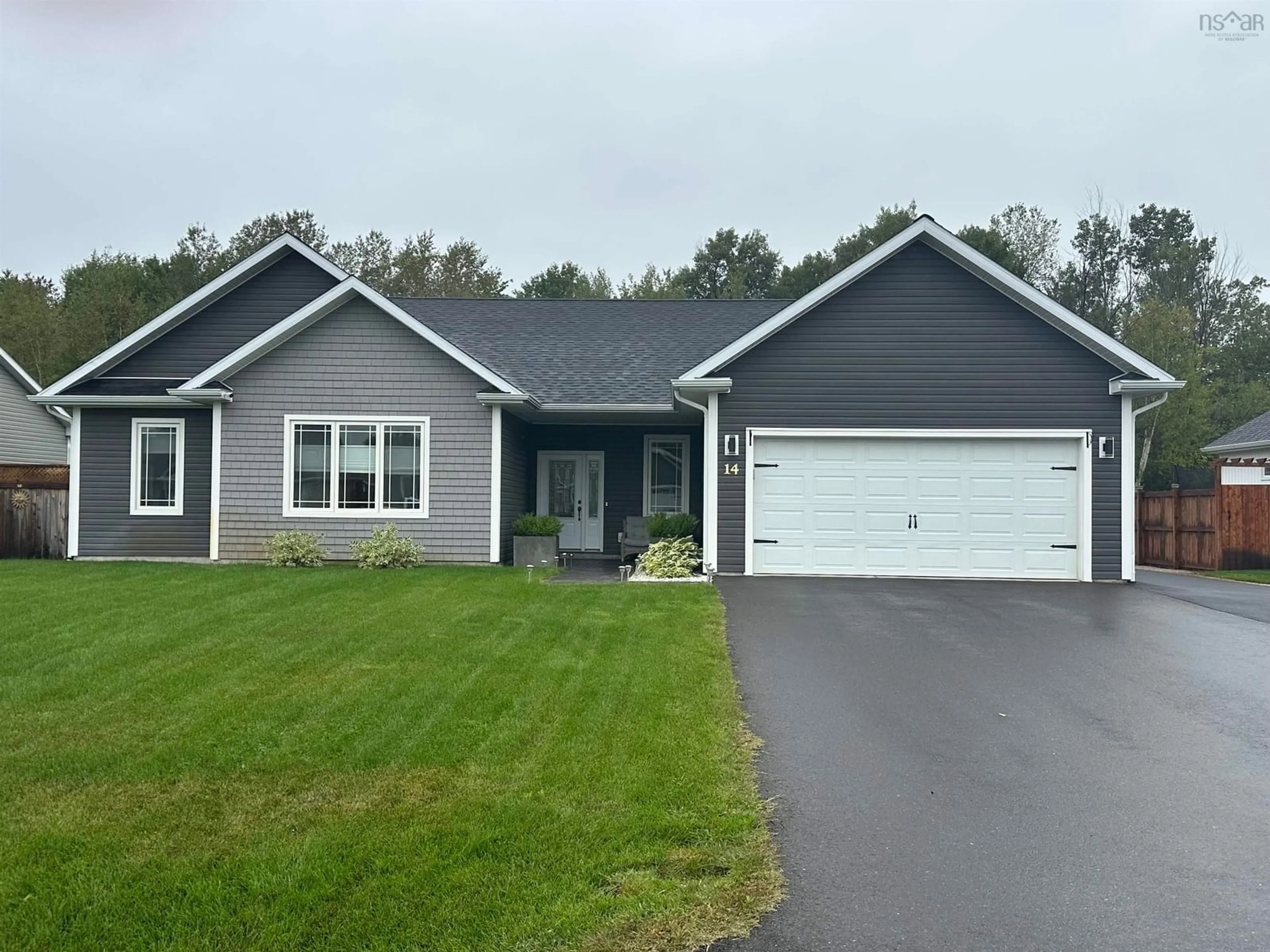 Home with vinyl exterior material, street for 14 Marilyn Crt, Kingston Nova Scotia B0P 1R0