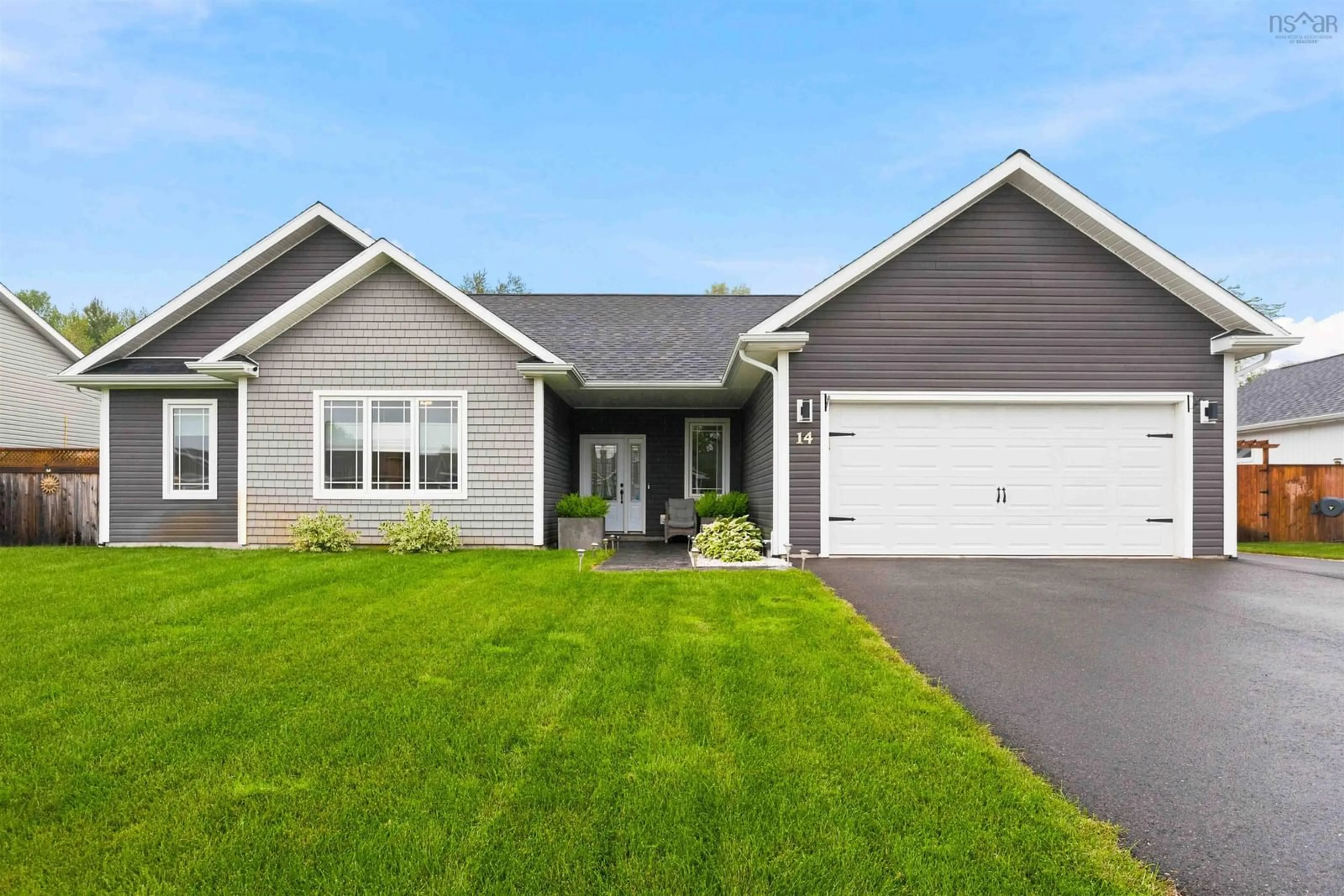 Home with vinyl exterior material, street for 14 Marilyn Crt, Kingston Nova Scotia B0P 1R0