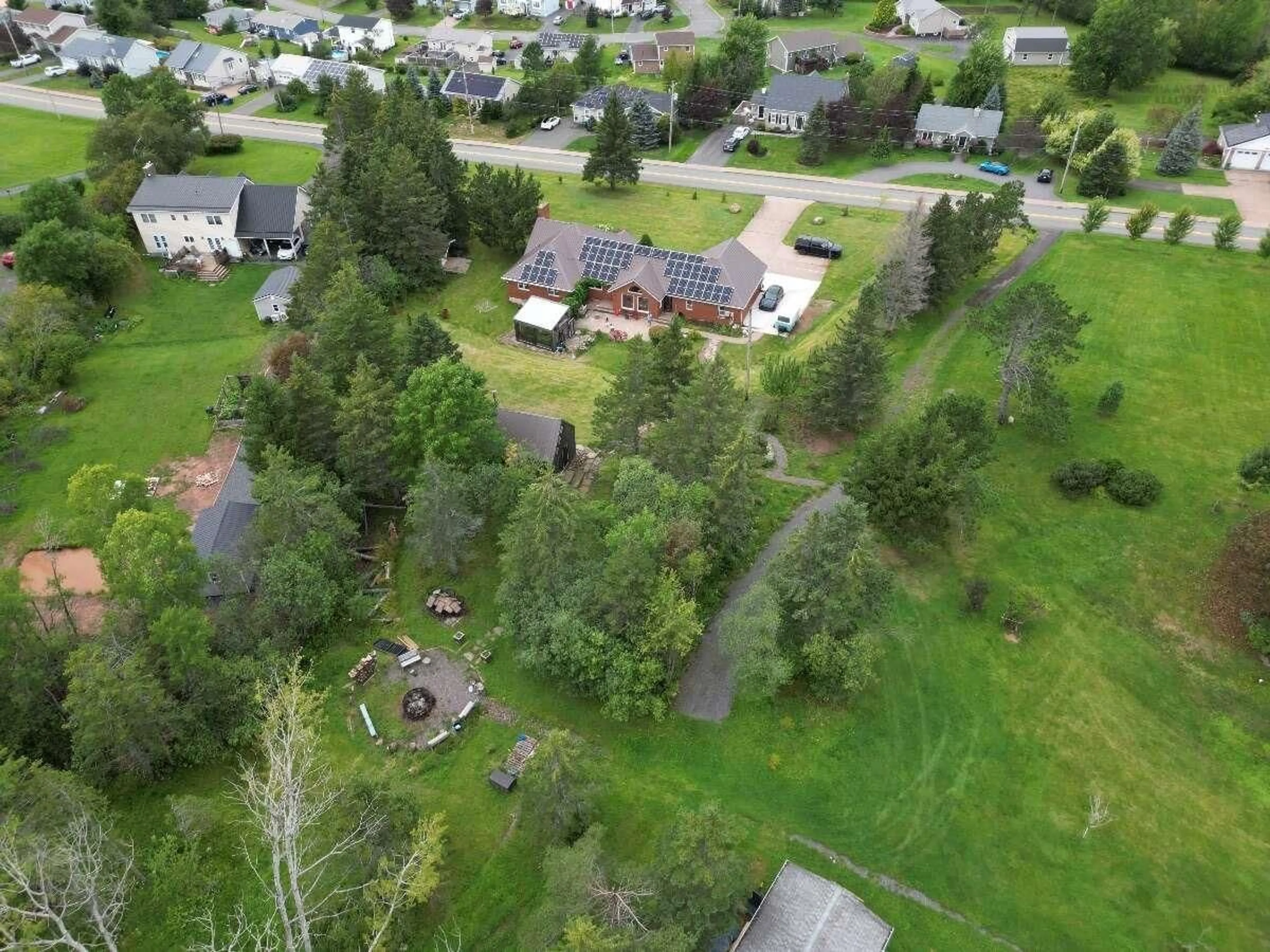 A pic from outside/outdoor area/front of a property/back of a property/a pic from drone, mountain view for 411 Mountain Rd, New Glasgow Nova Scotia B2H 3X4