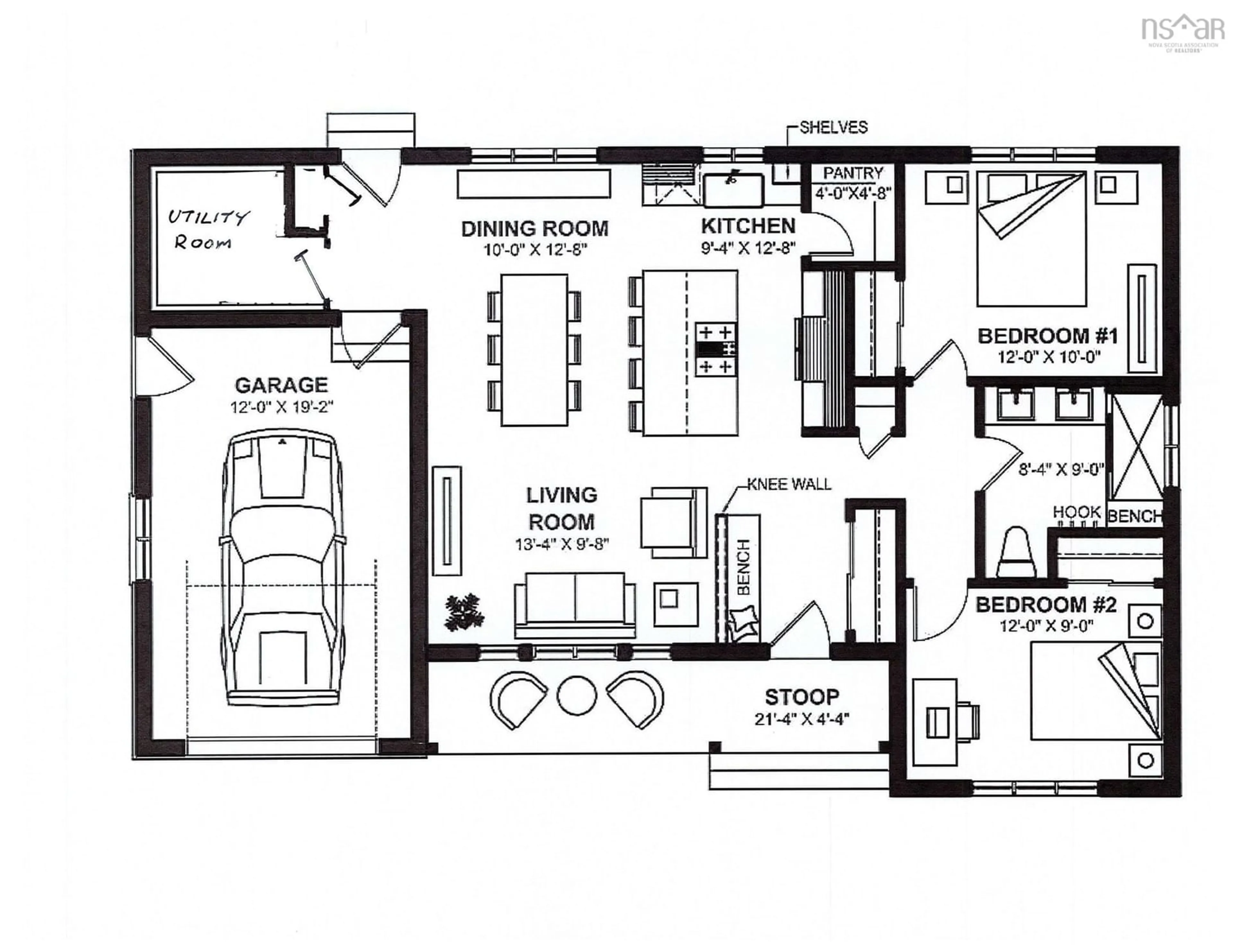 Floor plan for 12 Lakeside Lane, Sutherland Lake Nova Scotia B0M 1G0