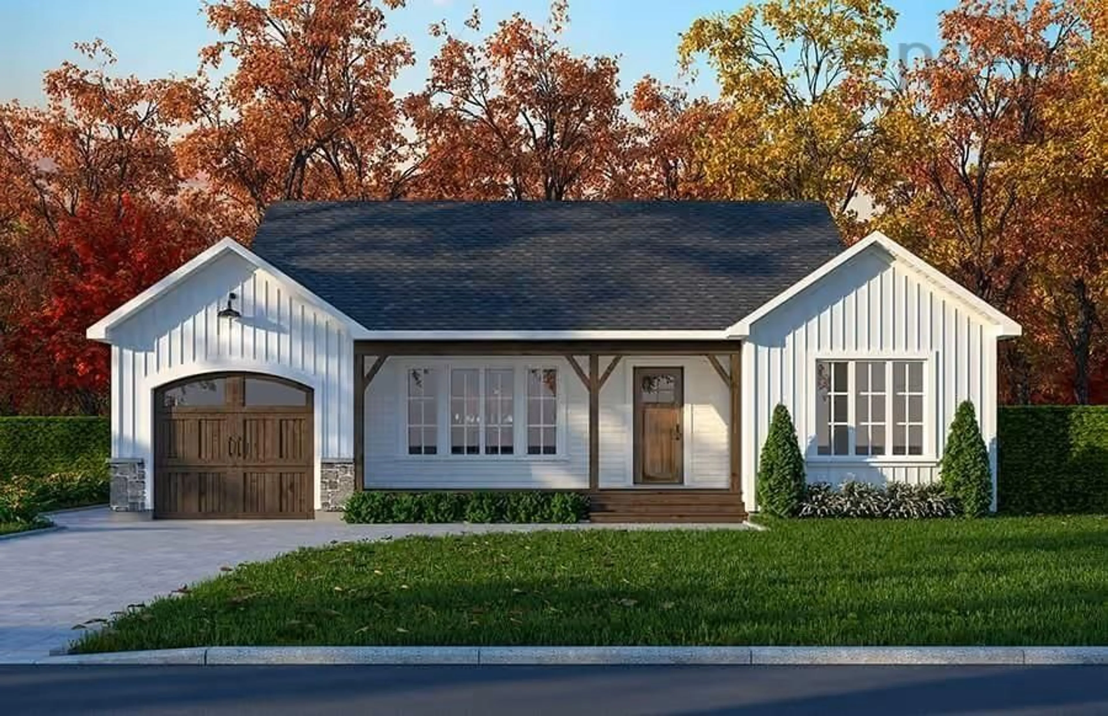 Home with vinyl exterior material, street for 12 Lakeside Lane, Sutherland Lake Nova Scotia B0M 1G0