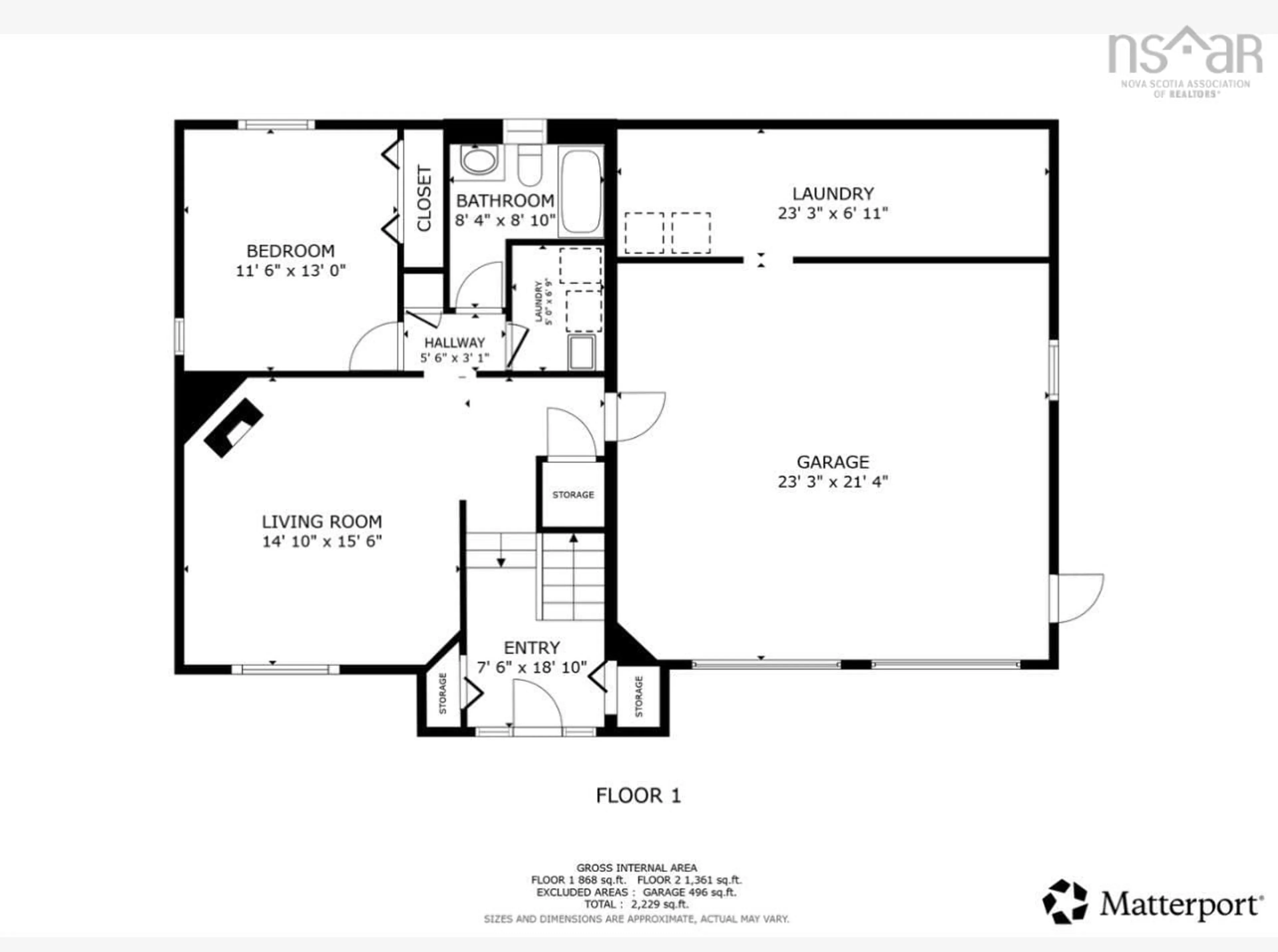 Floor plan for 2 Huxley Close, Halifax Nova Scotia B3M 4H6