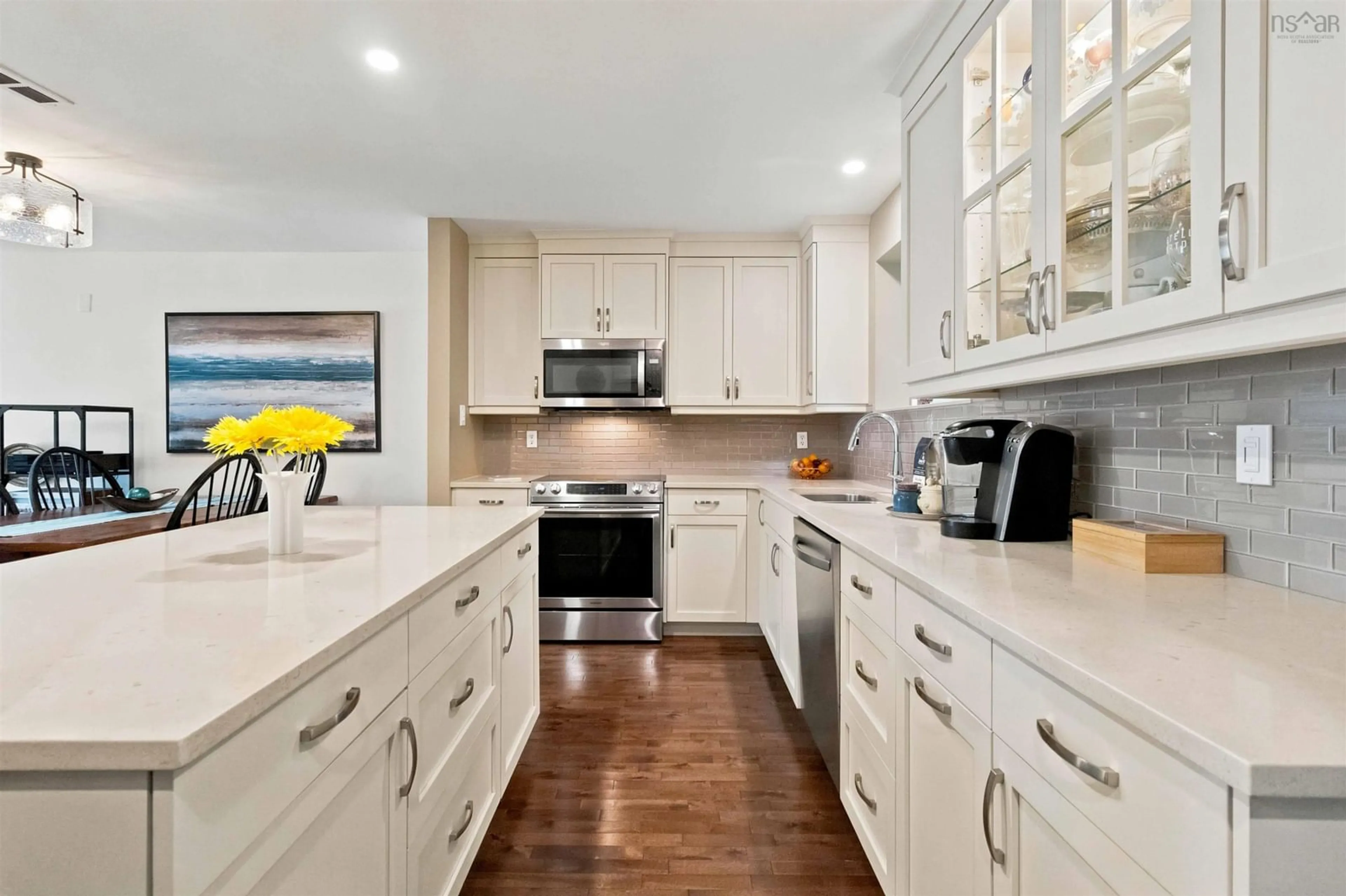 Open concept kitchen, ceramic/tile floor for 252 Spinnaker Dr, Halifax Nova Scotia B3N 3C6