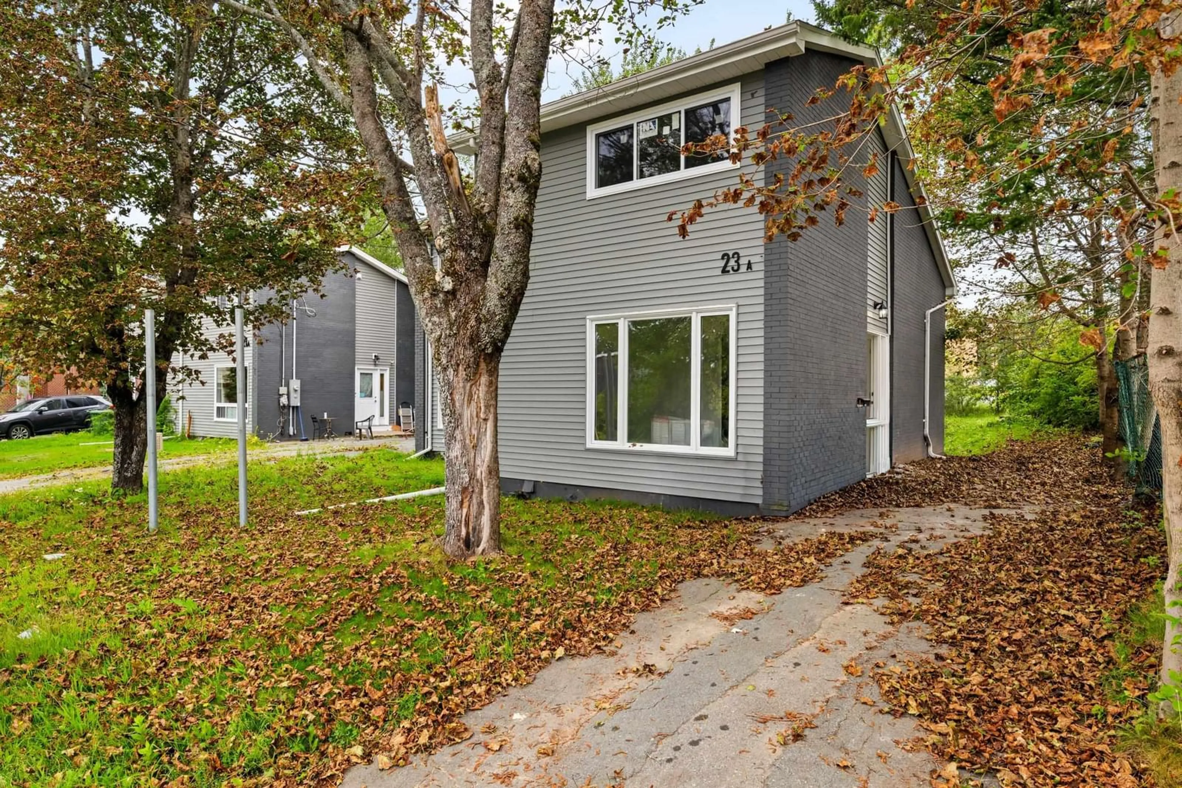 Home with vinyl exterior material, street for 23-23A Ruben Crt, Dartmouth Nova Scotia B2X 1L9