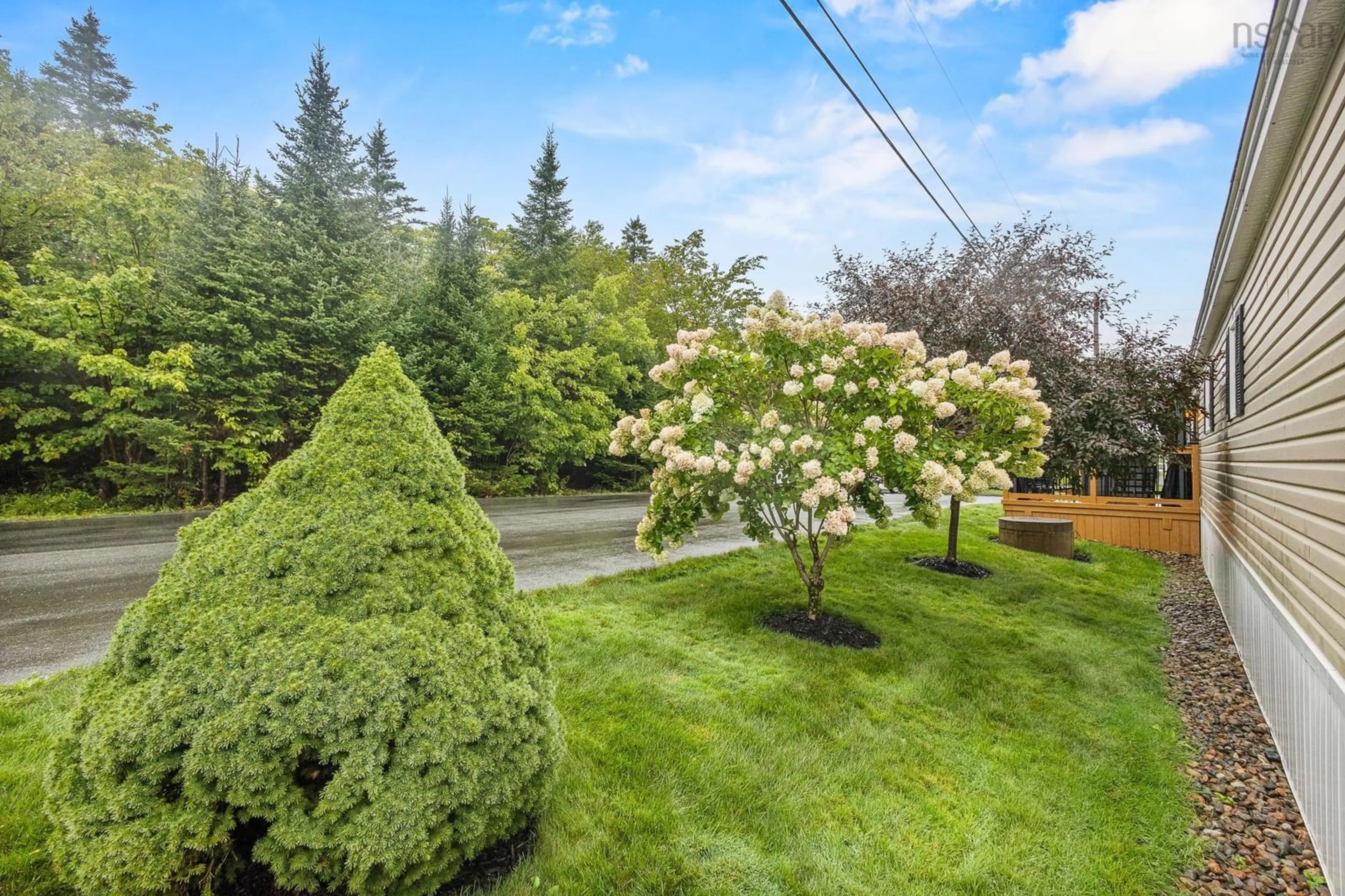 Patio, forest/trees view for 37 Third St, Lucasville Nova Scotia B4B 1R1