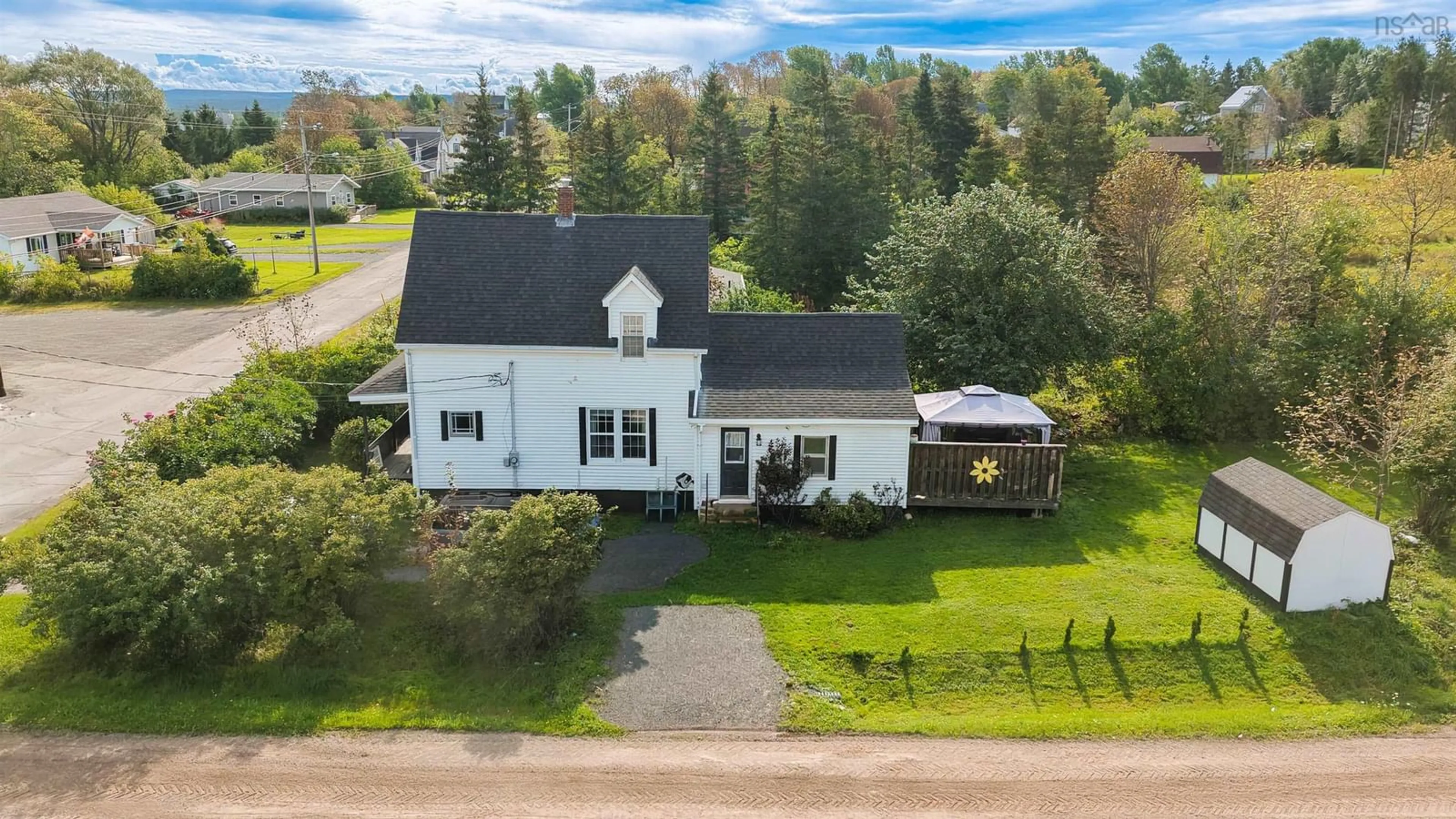 A pic from outside/outdoor area/front of a property/back of a property/a pic from drone, unknown for 1819 Park St, Westville Nova Scotia B0K 2A0