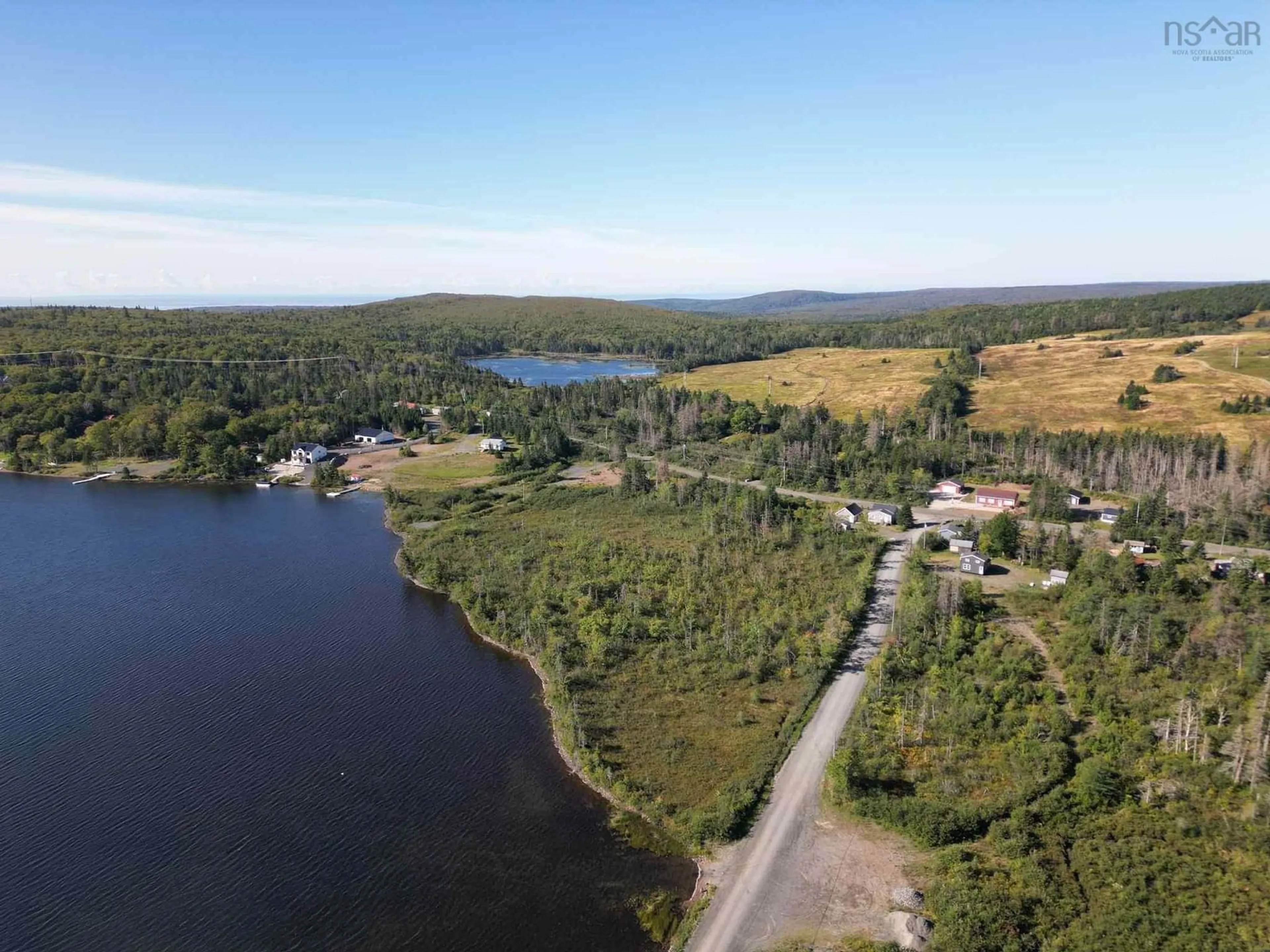 A pic from outside/outdoor area/front of a property/back of a property/a pic from drone, water/lake/river/ocean view for 12 Lakeside Lane, Sutherland Lake Nova Scotia B0M 1G0