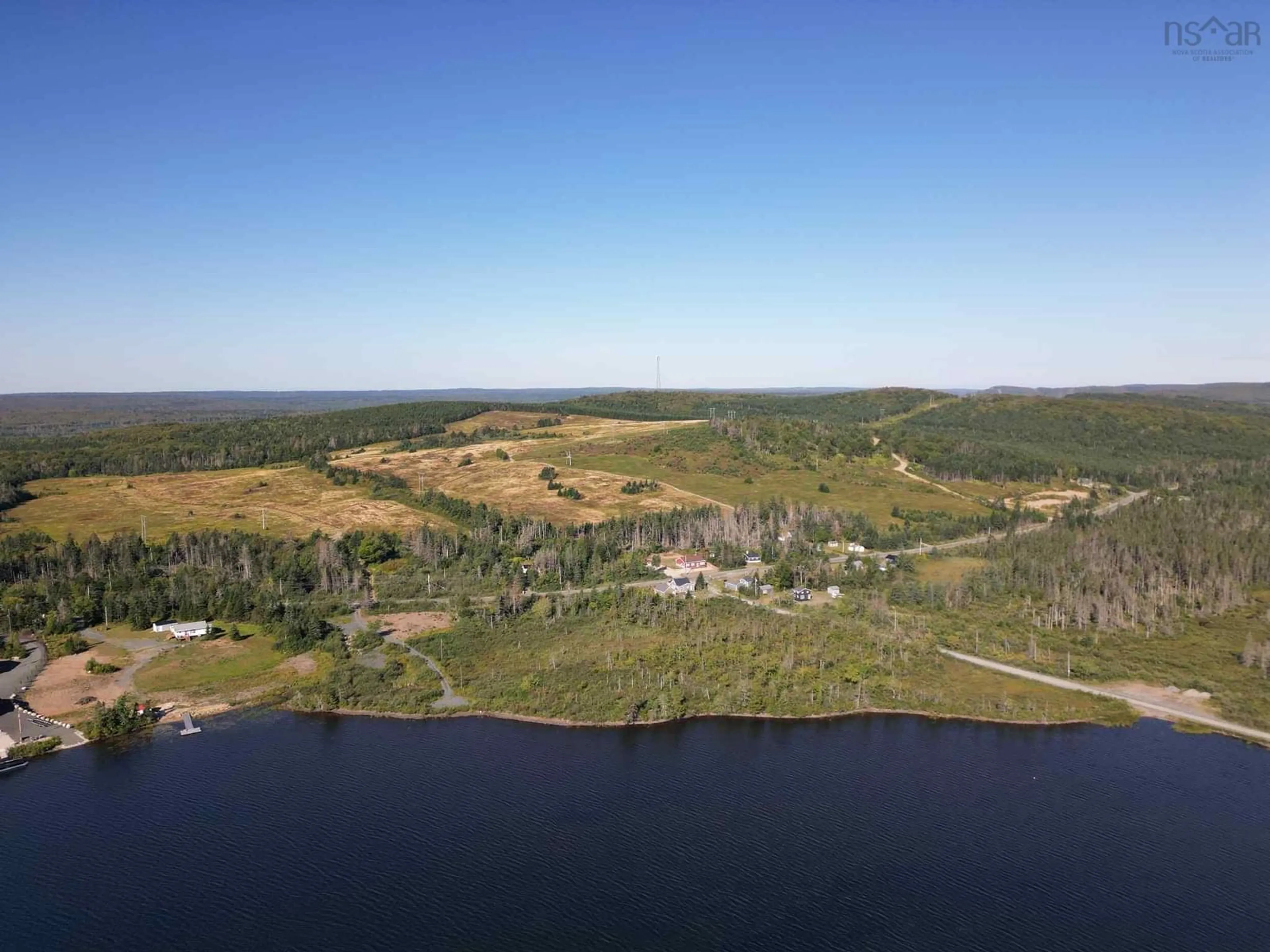 A pic from outside/outdoor area/front of a property/back of a property/a pic from drone, water/lake/river/ocean view for 12 Lakeside Lane, Sutherland Lake Nova Scotia B0M 1G0