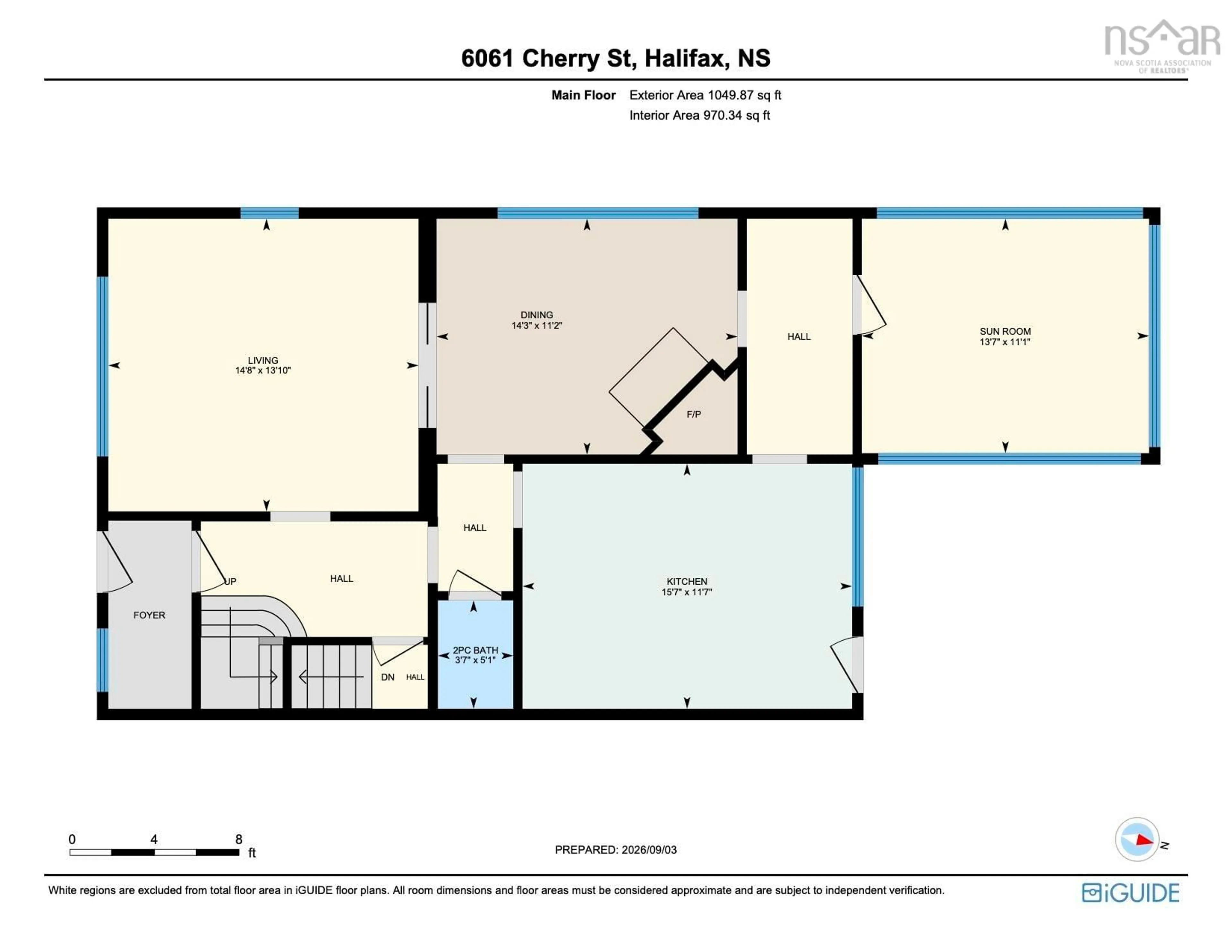 Floor plan for 6061 Cherry St, Halifax Nova Scotia B3H 2K4