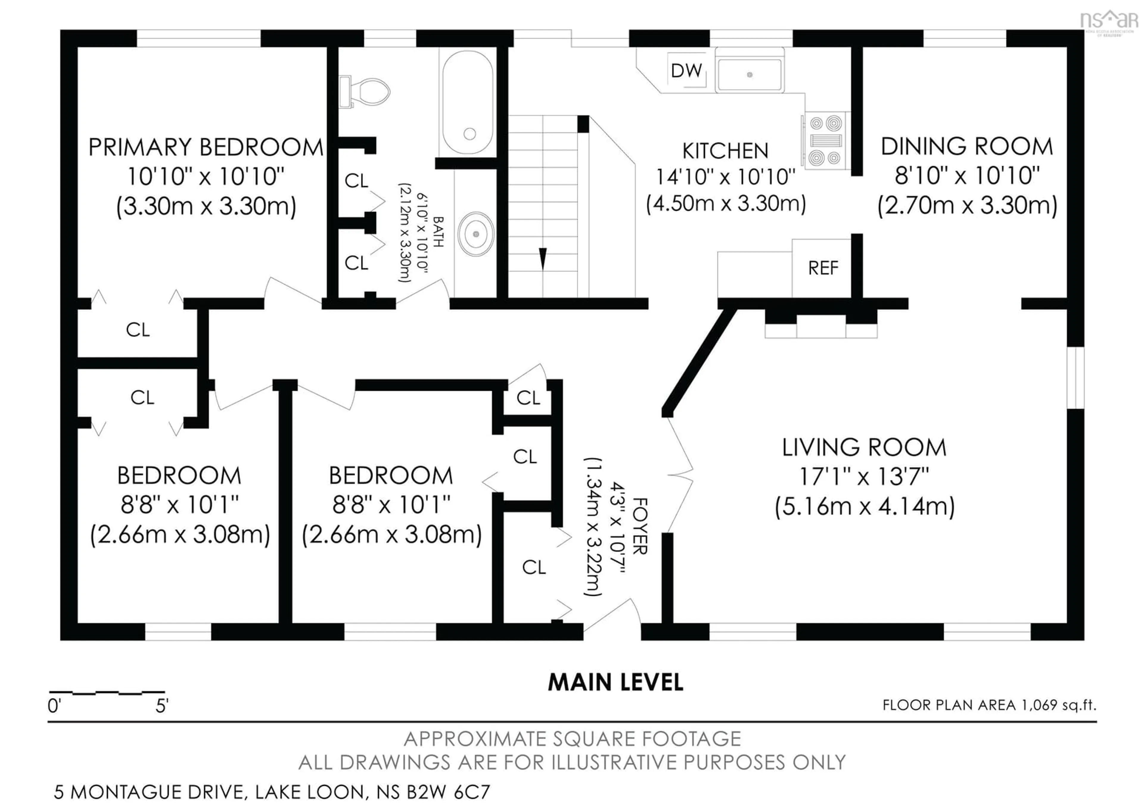Floor plan for 5 Montague Dr, Lake Loon Nova Scotia B2W 6C7