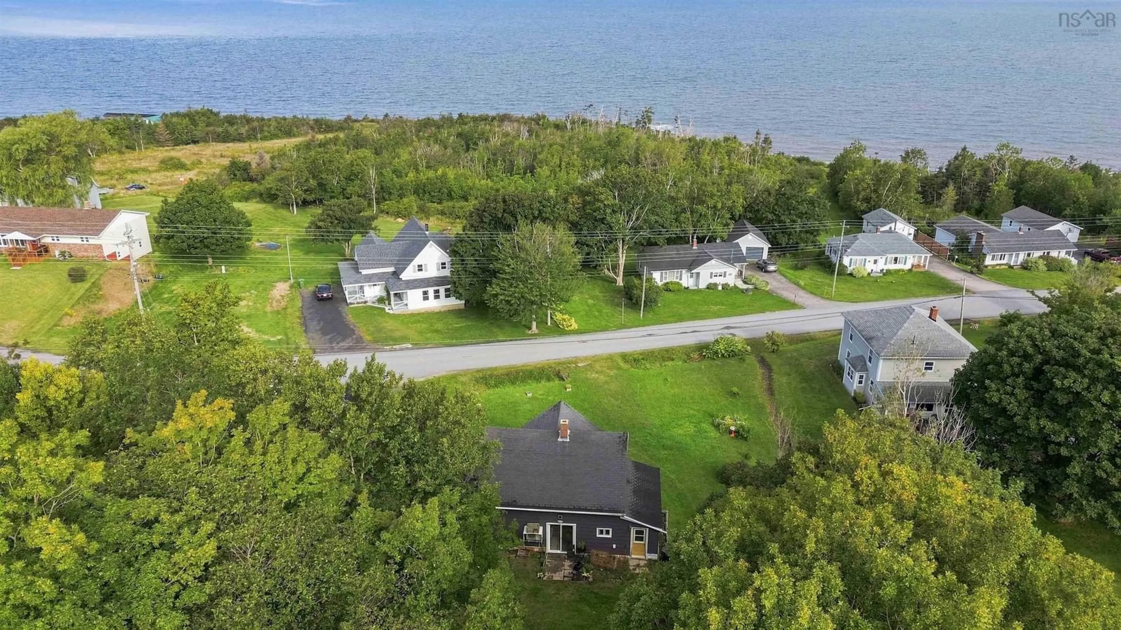 A pic from outside/outdoor area/front of a property/back of a property/a pic from drone, water/lake/river/ocean view for 3718 Shore Rd, Hillsburn Nova Scotia B0S 1A0