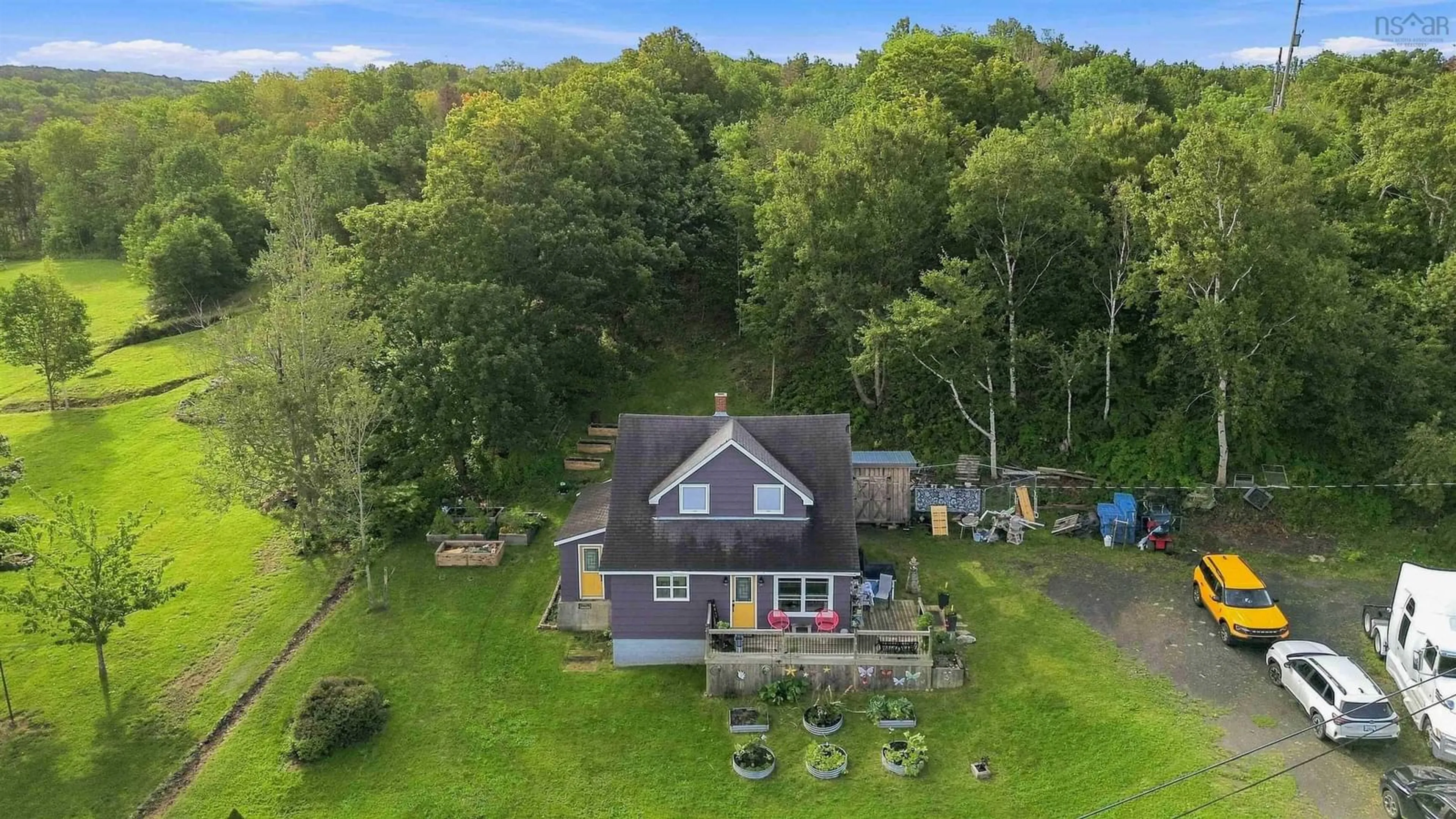 A pic from outside/outdoor area/front of a property/back of a property/a pic from drone, unknown for 3718 Shore Rd, Hillsburn Nova Scotia B0S 1A0