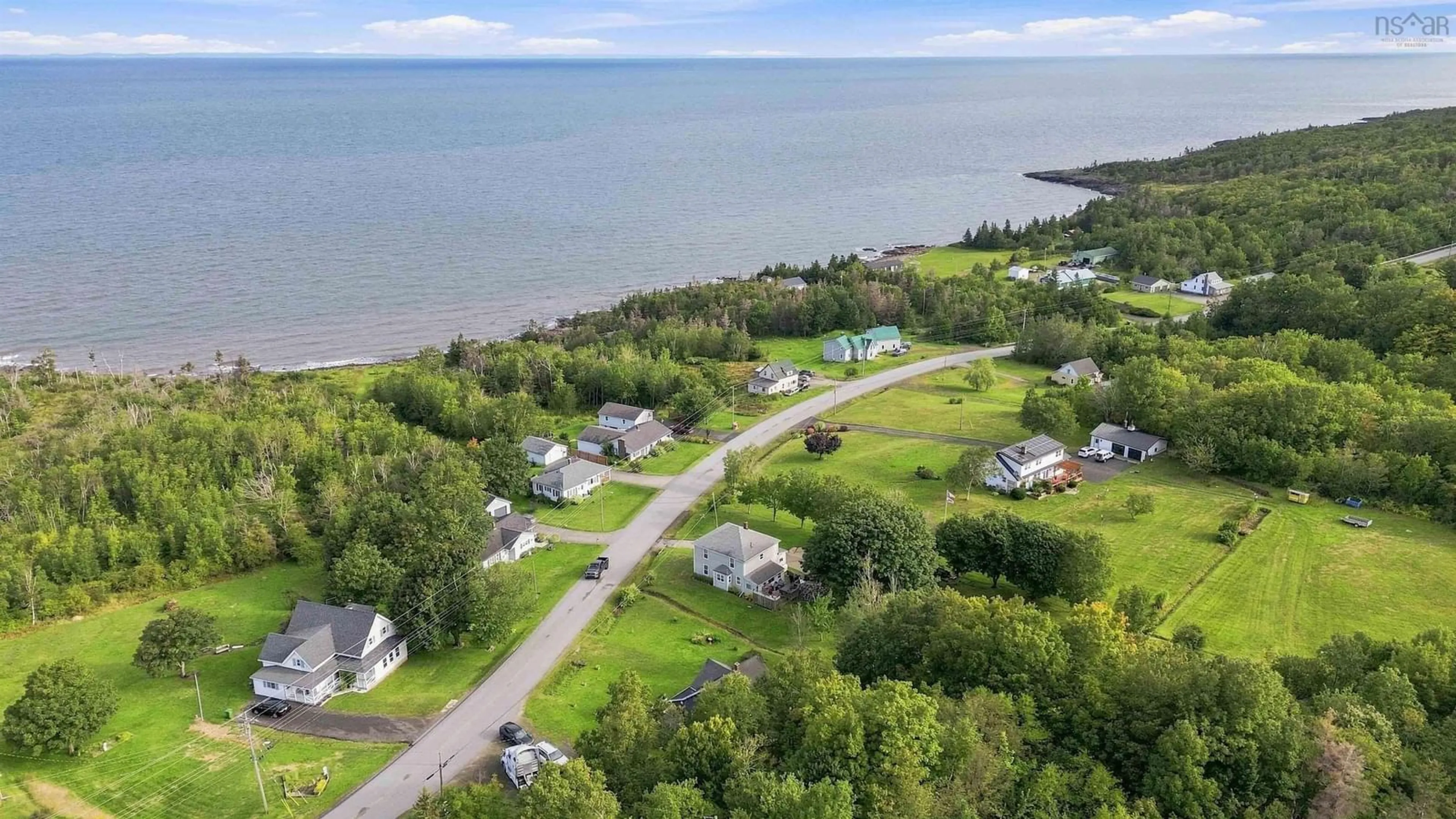A pic from outside/outdoor area/front of a property/back of a property/a pic from drone, water/lake/river/ocean view for 3718 Shore Rd, Hillsburn Nova Scotia B0S 1A0