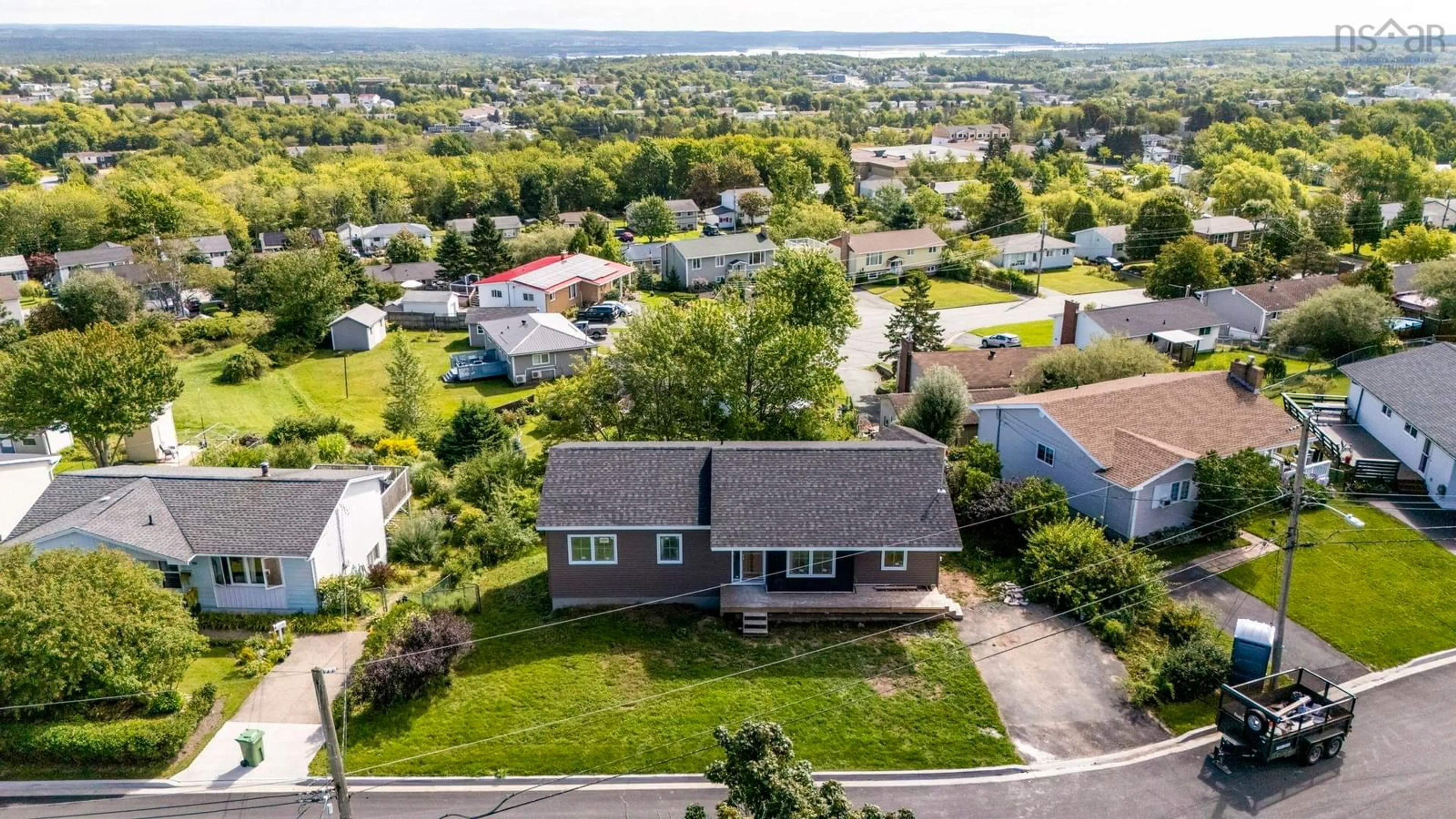 A pic from outside/outdoor area/front of a property/back of a property/a pic from drone, unknown for 84 Sirius Cres, Dartmouth Nova Scotia B2W 4L5