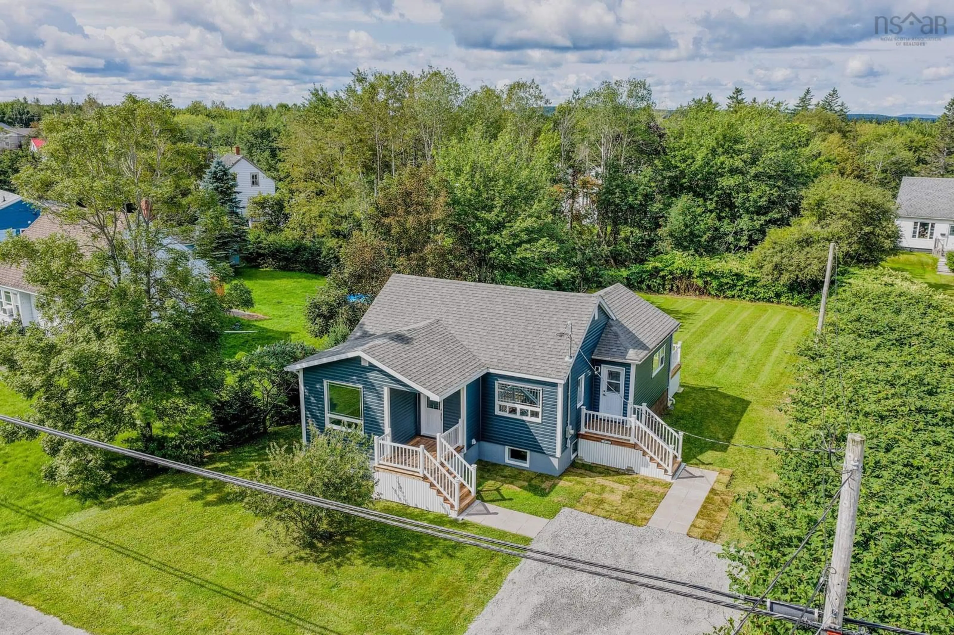 A pic from outside/outdoor area/front of a property/back of a property/a pic from drone, water/lake/river/ocean view for 668 Alexandra St, Sydney Nova Scotia B1S 3T1