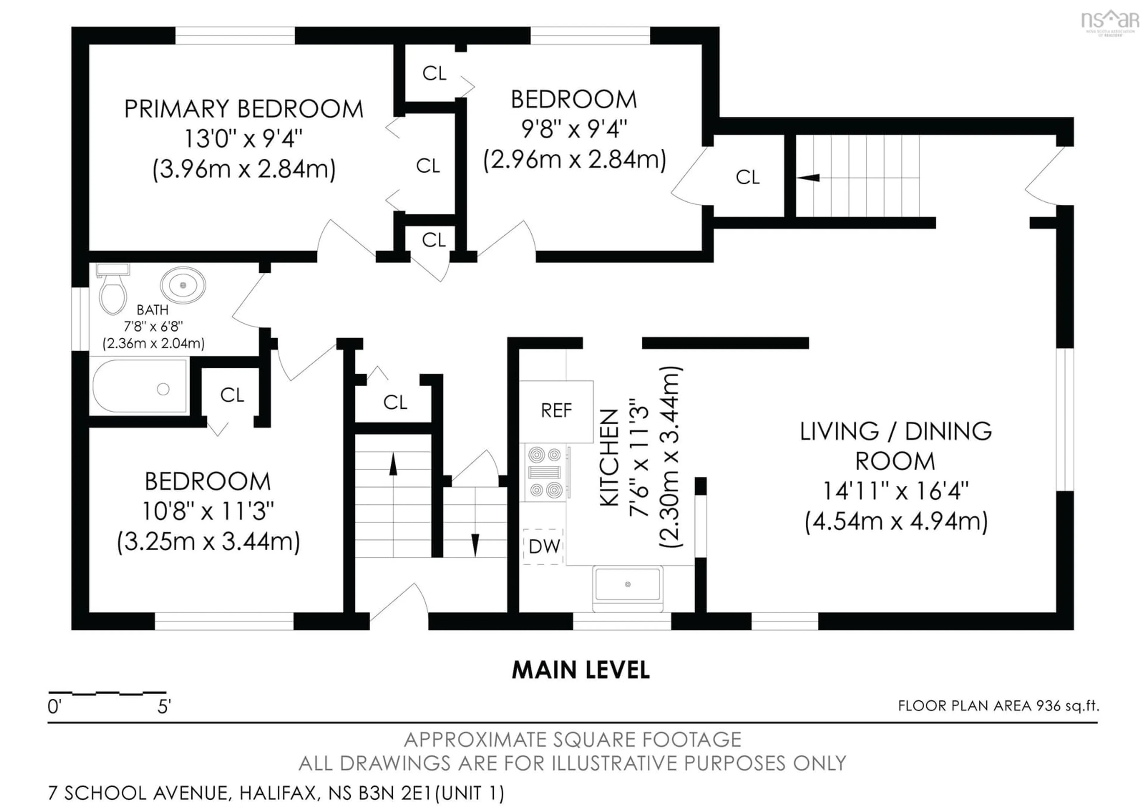 Floor plan for 7 School Ave, Fairview Nova Scotia B3N 2E1