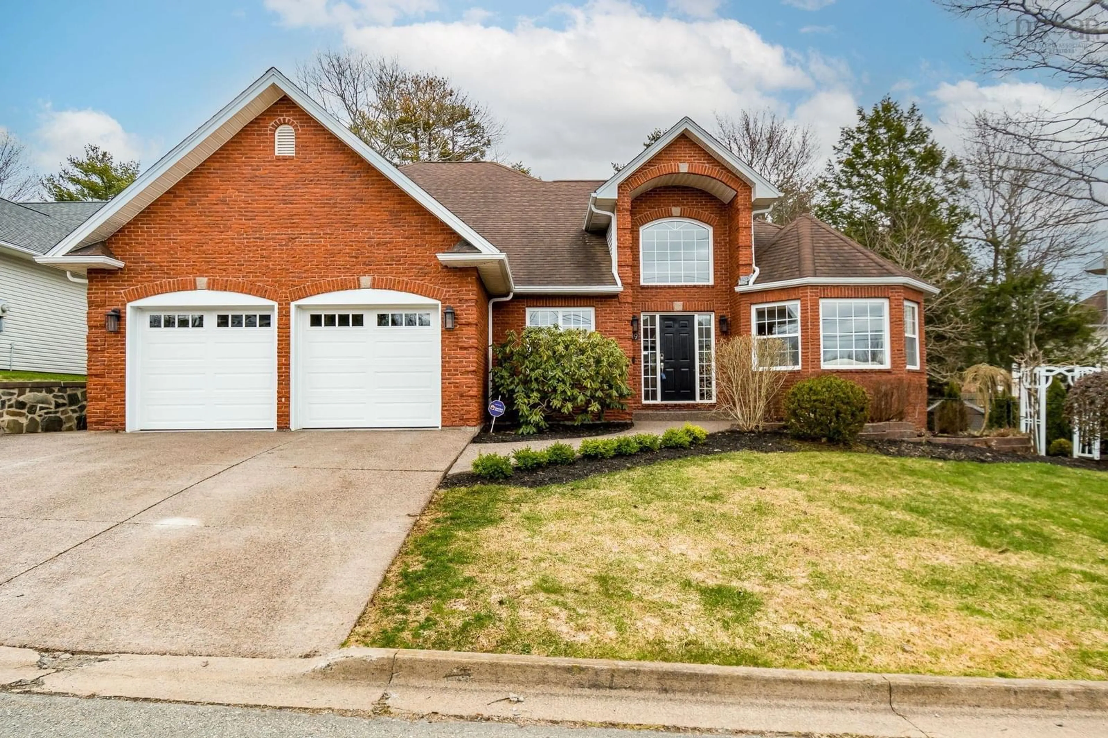 Home with brick exterior material, street for 19 Quinn Crt, Bedford Nova Scotia B4A 4B3