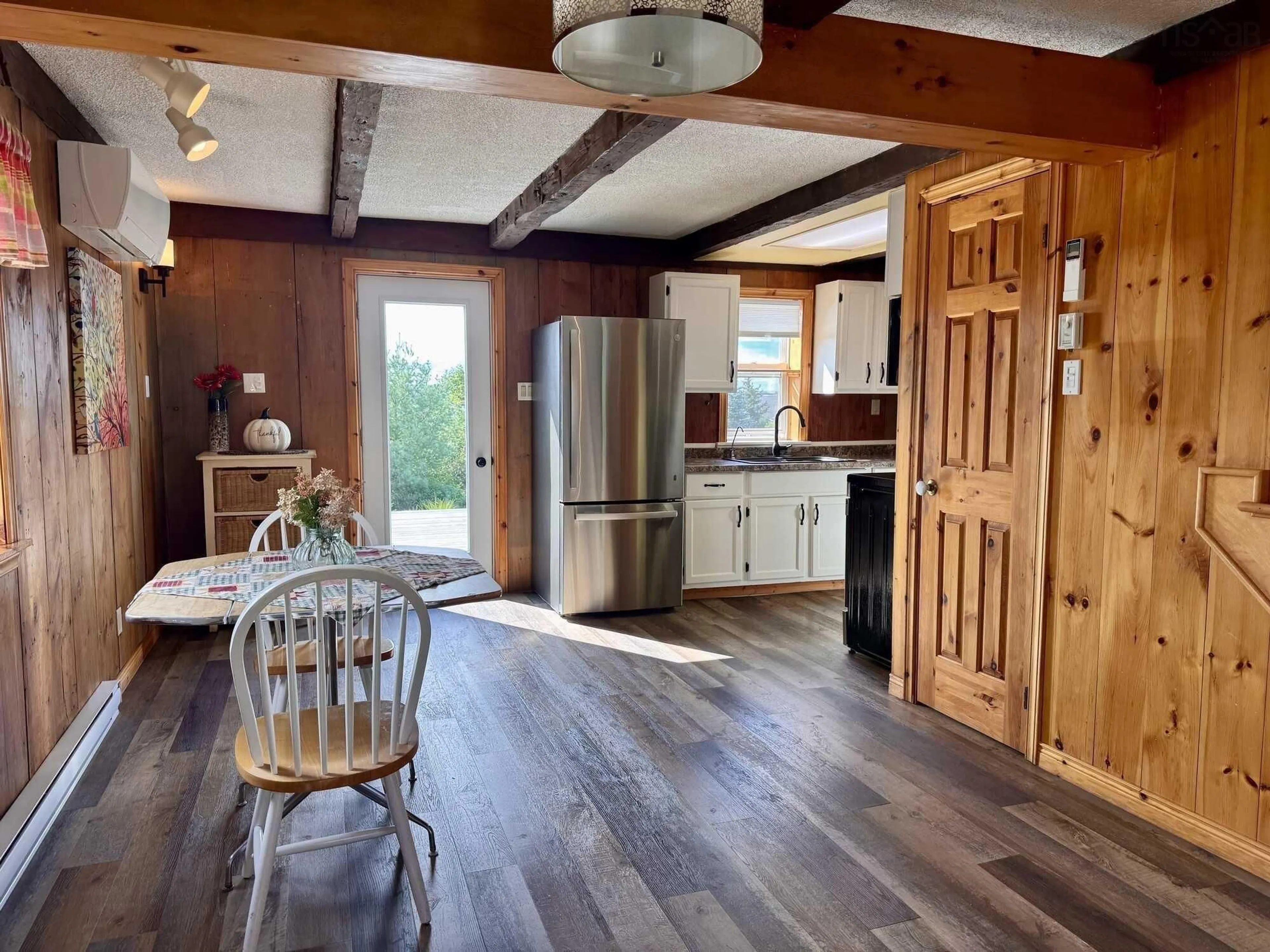 Open concept kitchen, wood/laminate floor for 342 Ns-337, Antigonish Nova Scotia B2G 2L2