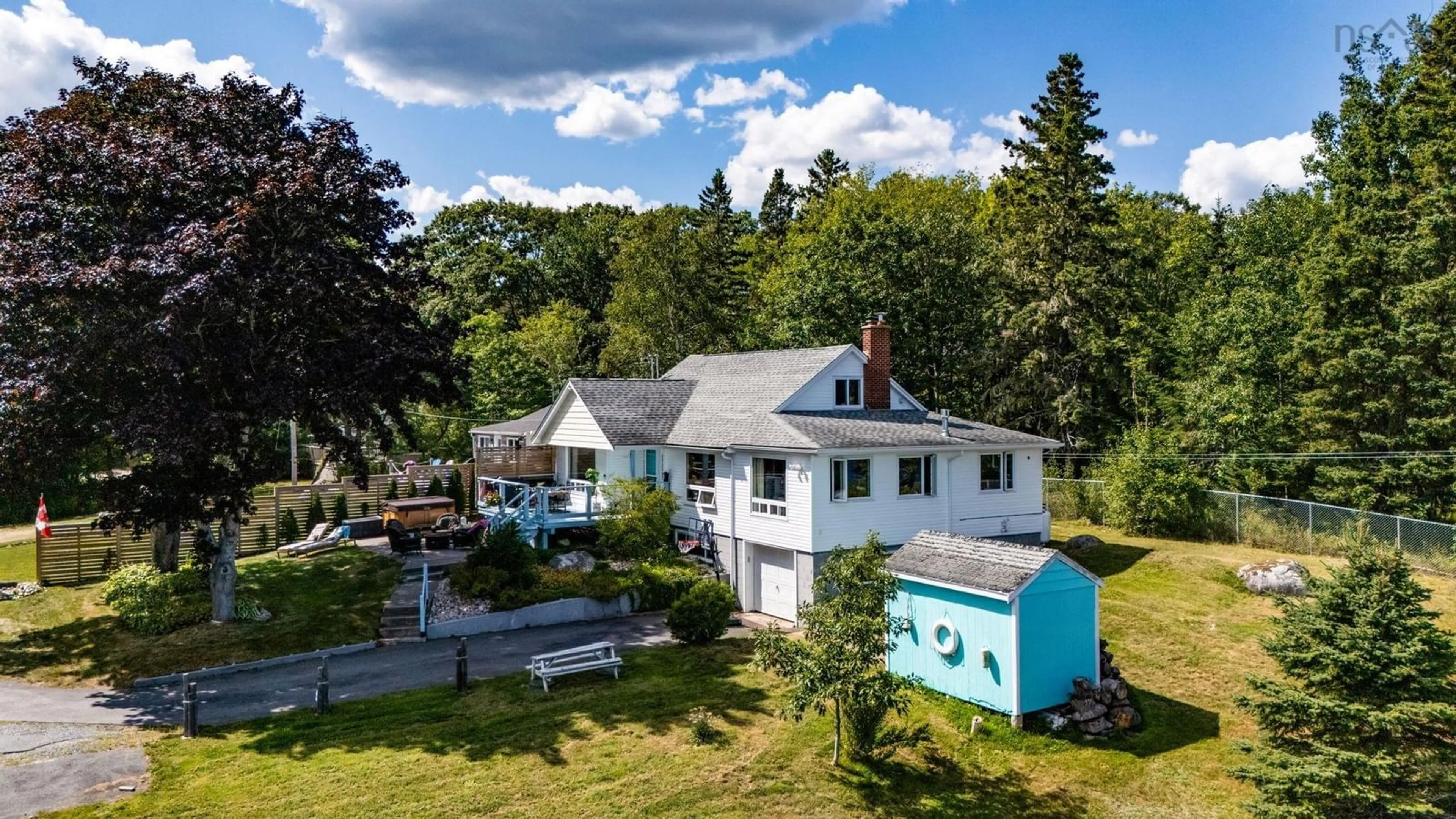 A pic from outside/outdoor area/front of a property/back of a property/a pic from drone, unknown for 45 Mill Cove Shore Rd, Mill Cove Nova Scotia B0J 1T0