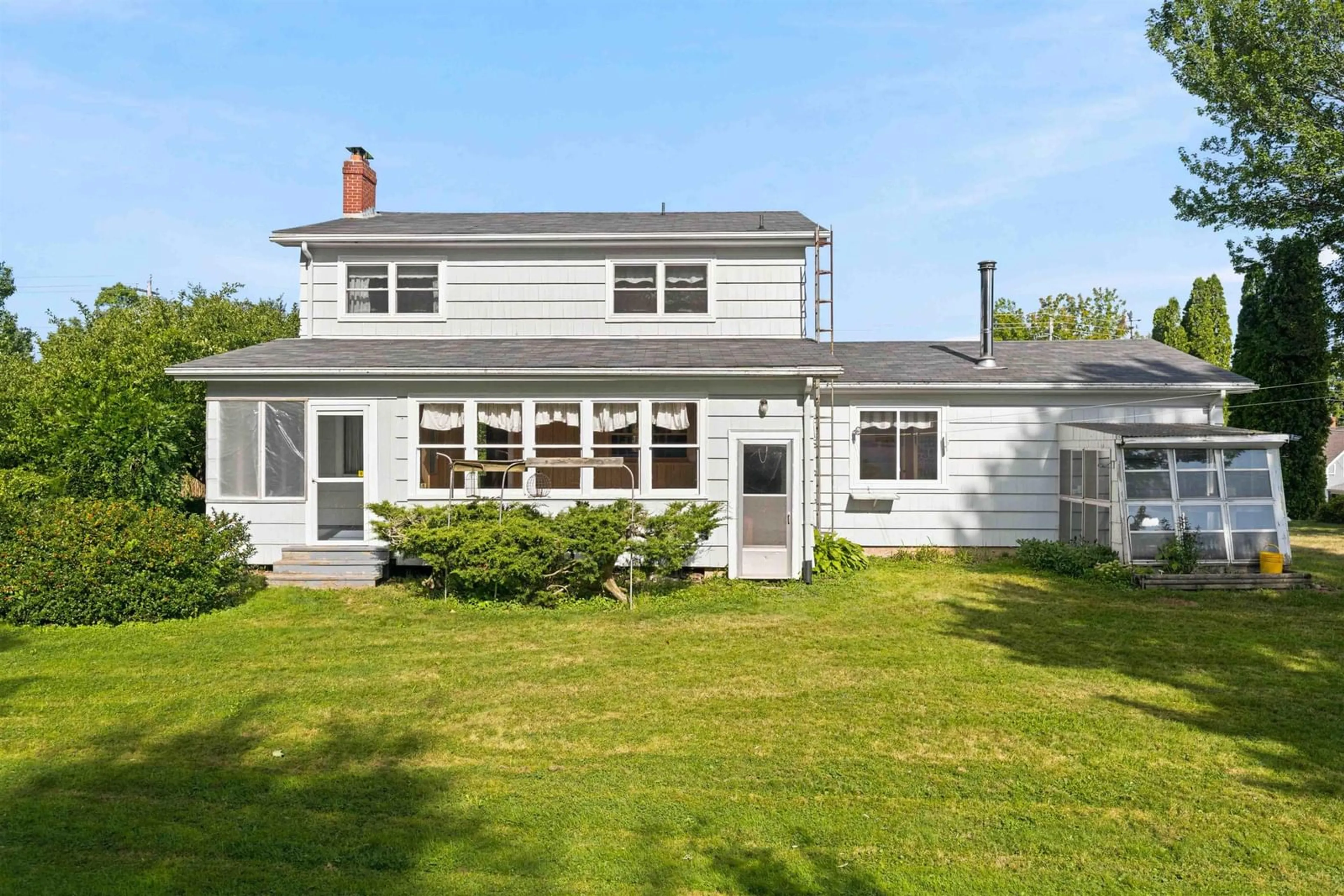 Home with vinyl exterior material, street for 8724 Highway 221, Sheffield Mills Nova Scotia B0P 1H0