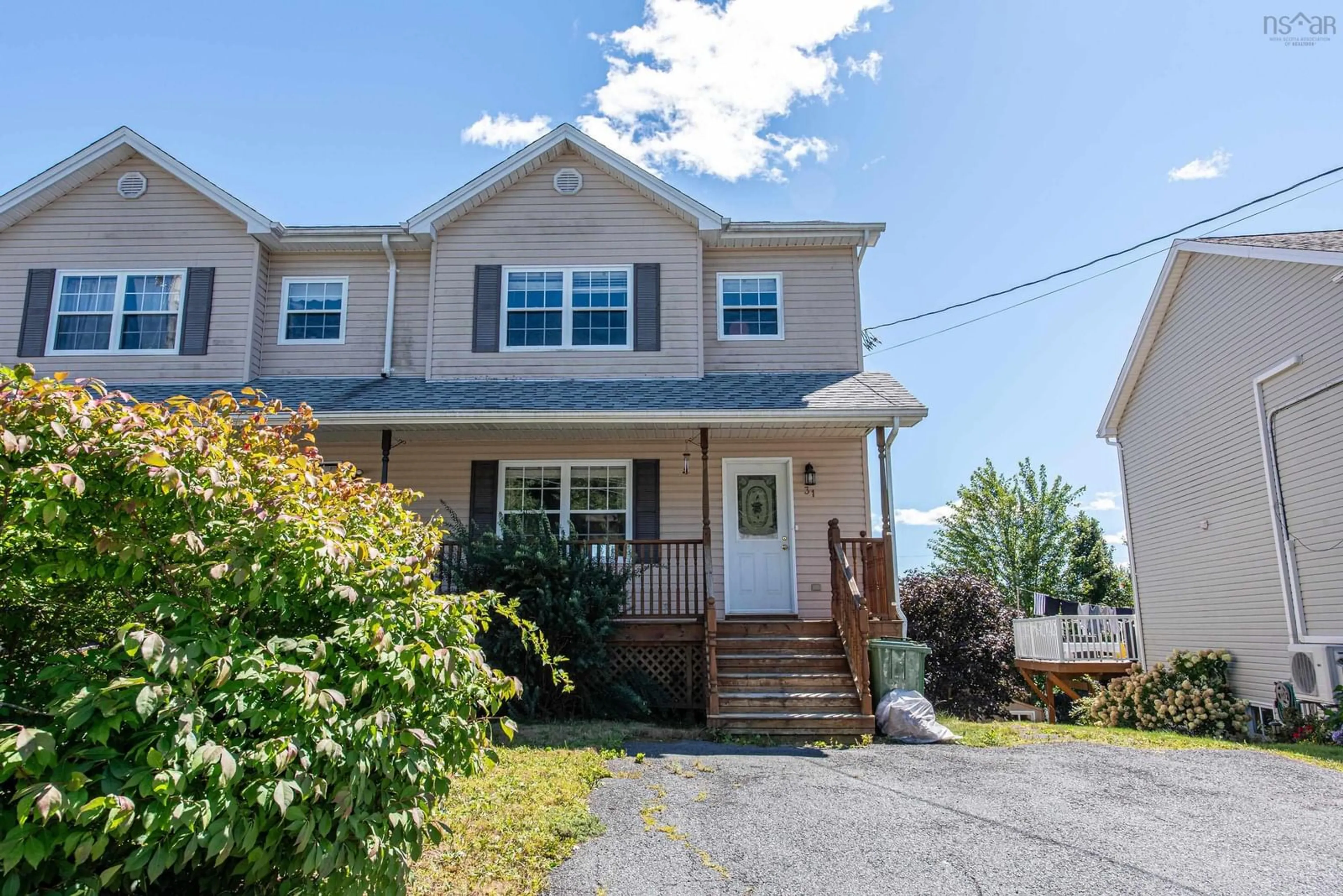 Home with vinyl exterior material, street for 31 Hewer Cres, Middle Sackville Nova Scotia B4E 3E4